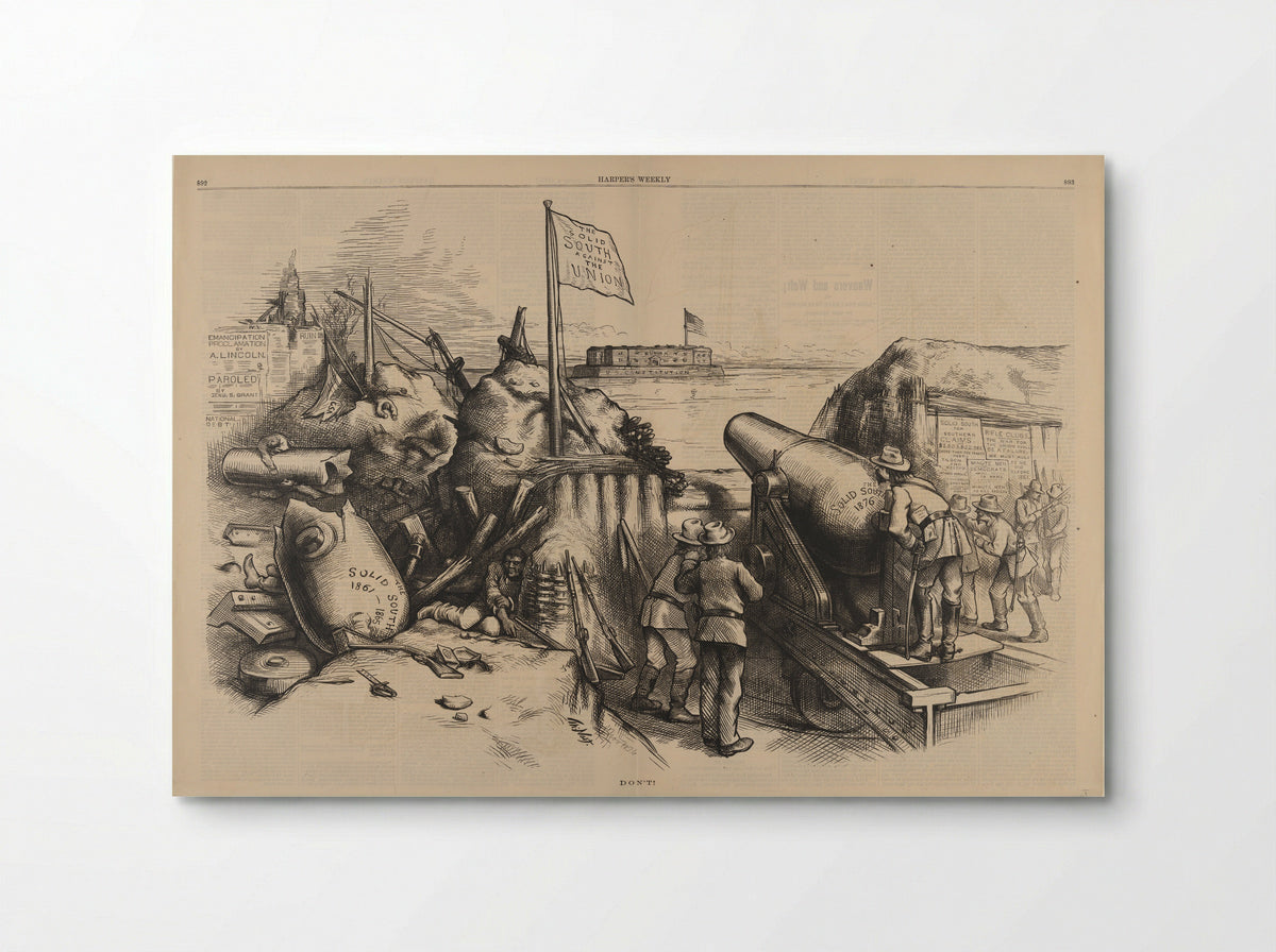 Don't! (The Solid South against the Union) - Thomas Nast - Poster