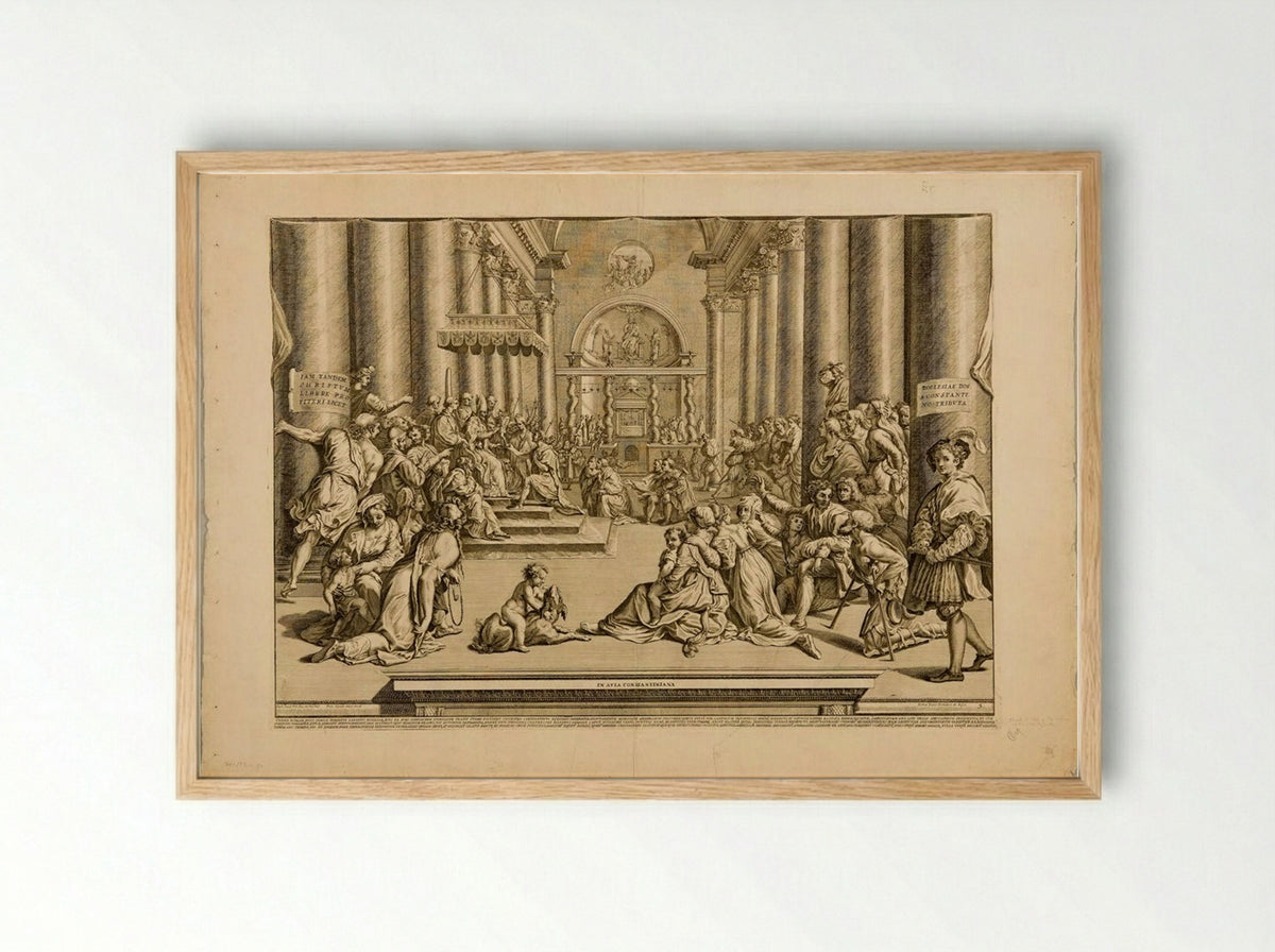 Donation of Rome - Francesco Faraone Aquila - Framed Print Wood