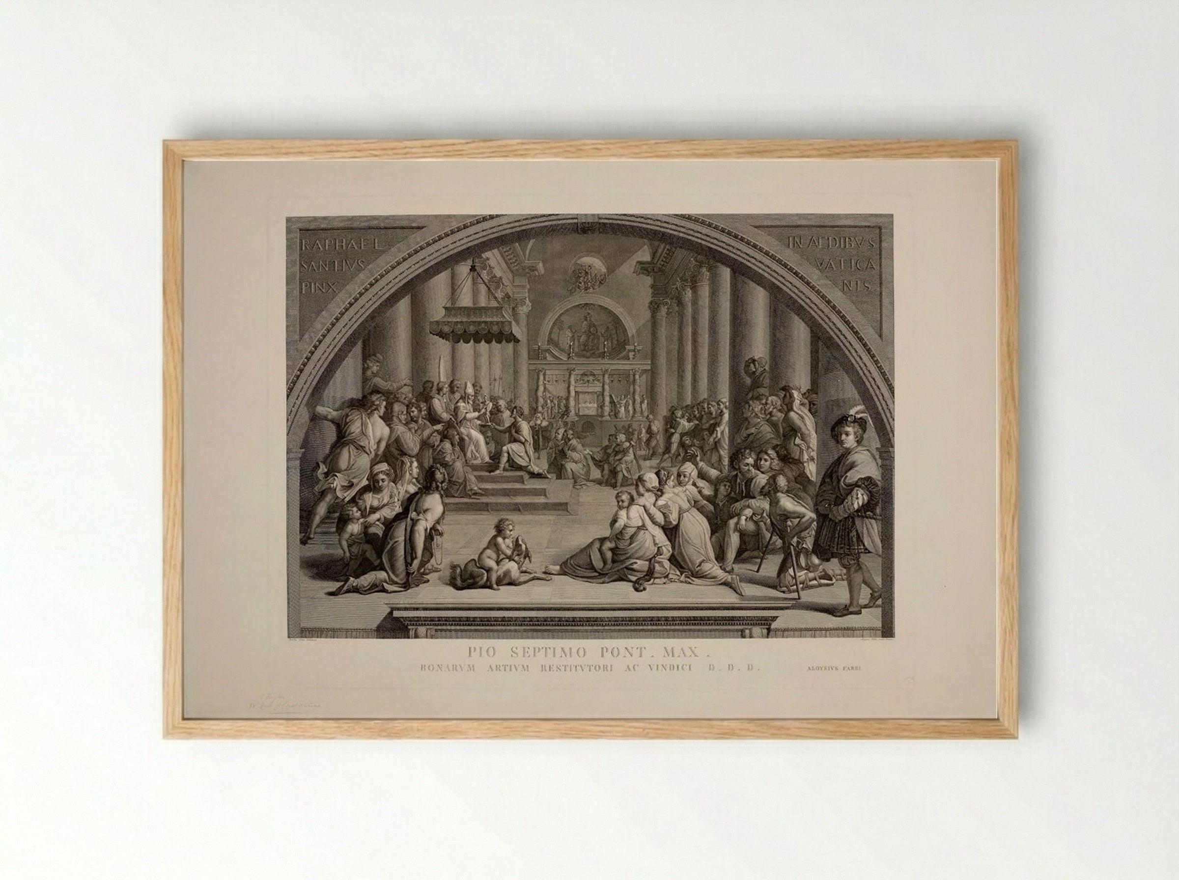Donation of Rome - Luigi Fabri - Framed Print Wood