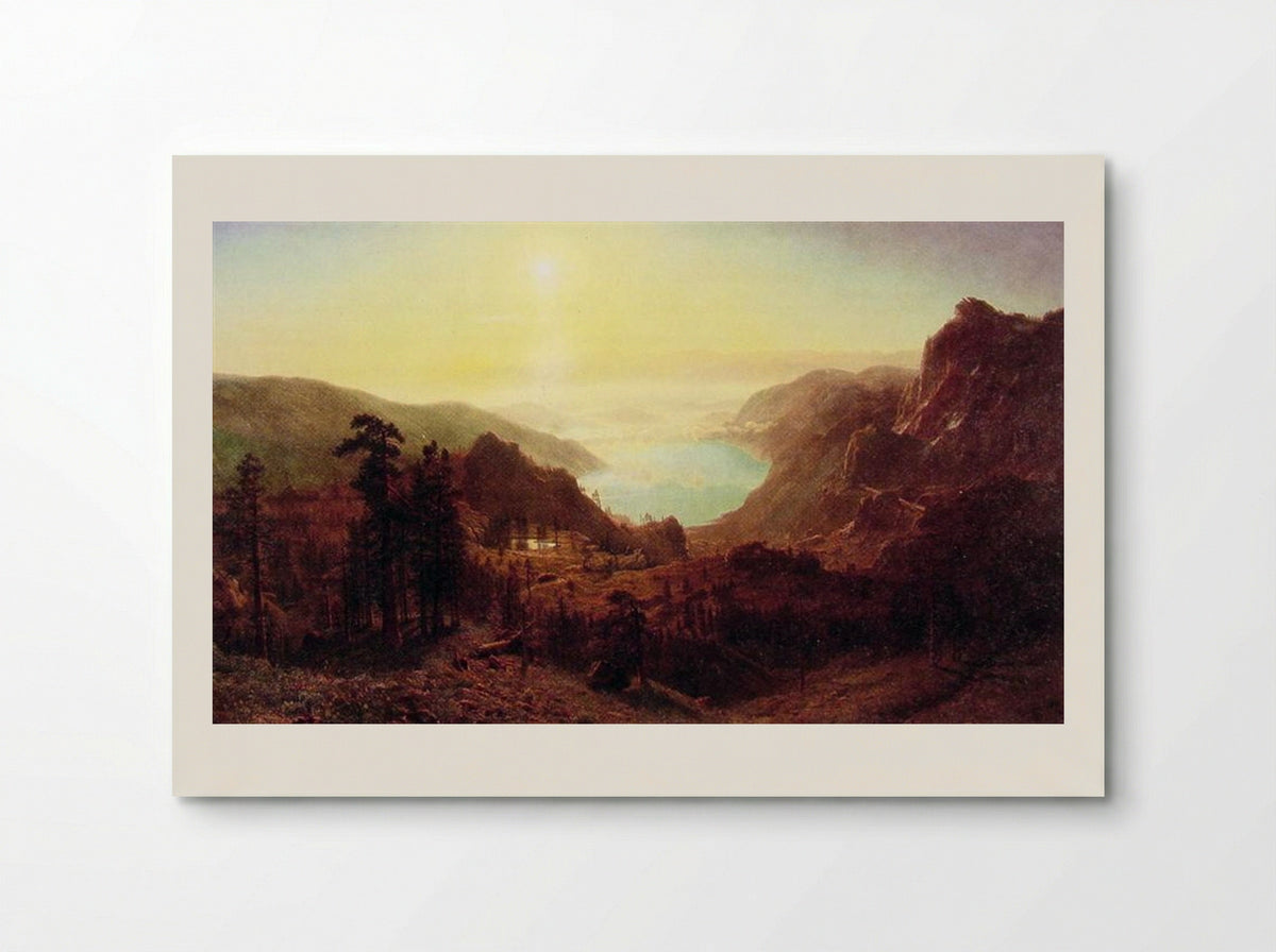 Donner Lake from the Summit - Albert Bierstadt - Poster