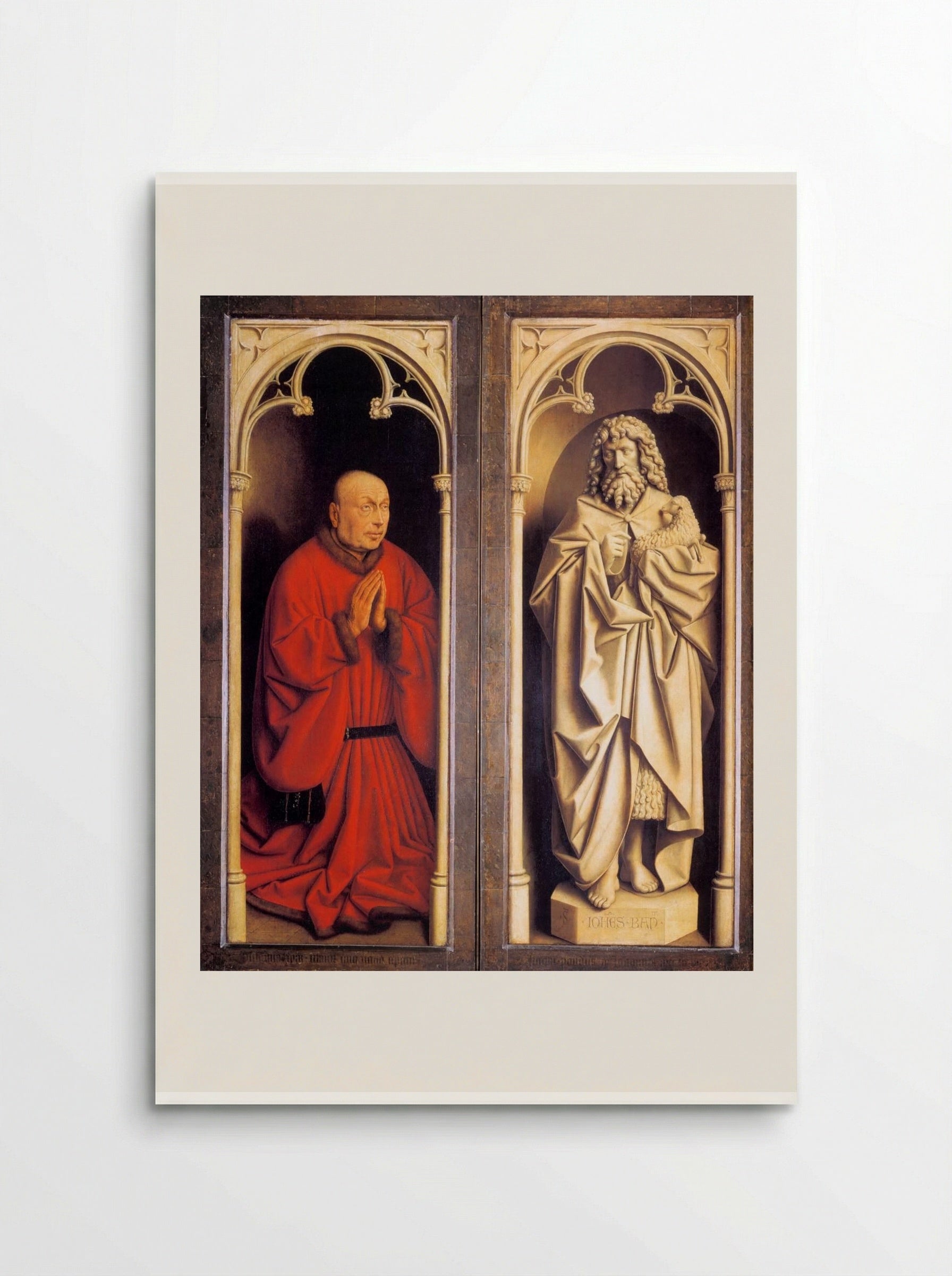 Donor and St. John the Baptist - Jan van Eyck - Poster