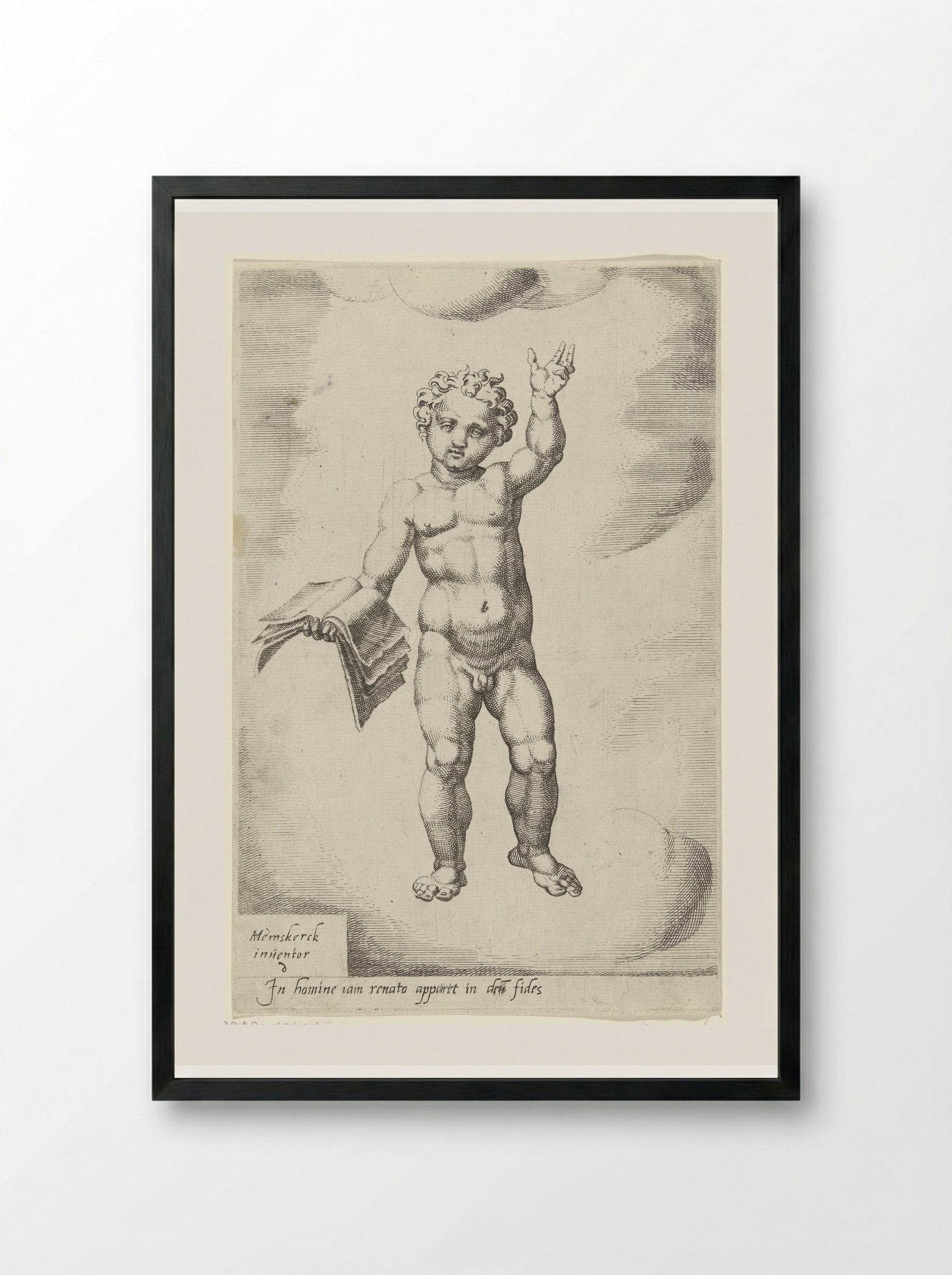 Door het geloof wordt de mens herboren - Dirck Volckertsz. Coornhert - Framed Print Black