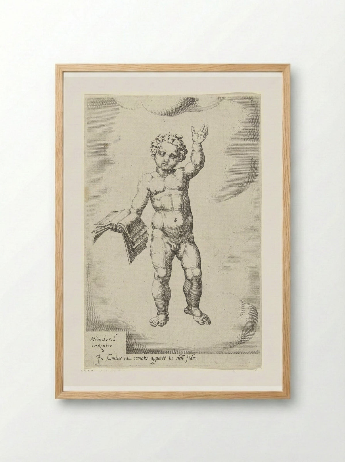 Door het geloof wordt de mens herboren - Dirck Volckertsz. Coornhert - Framed Print Wood