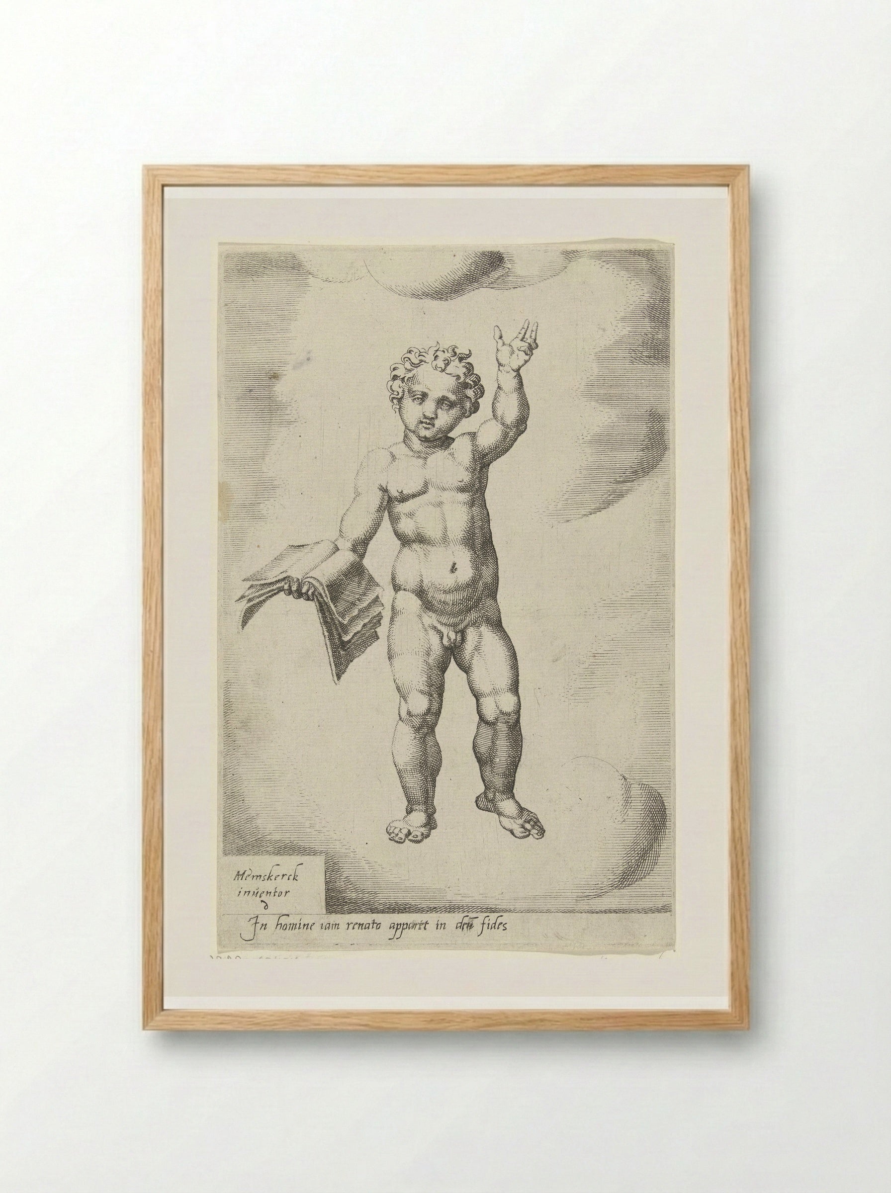Door het geloof wordt de mens herboren - Dirck Volckertsz. Coornhert - Framed Print Wood