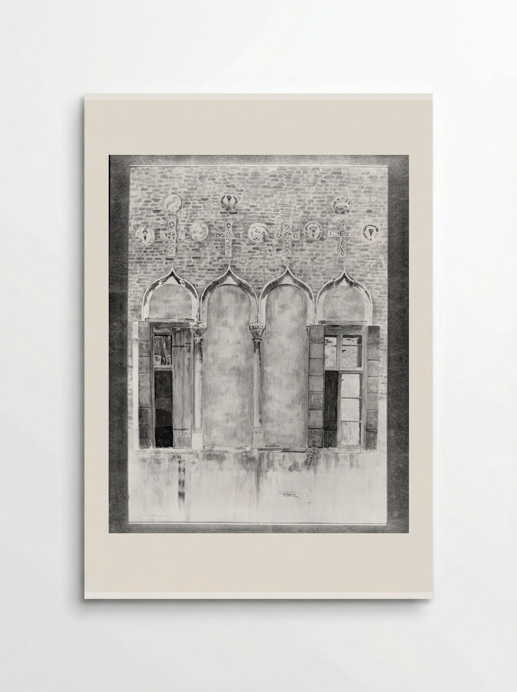 Doorway, Byzantine Palace, Piazza Mater Domini, Venice - Joseph Lindon Smith - Poster