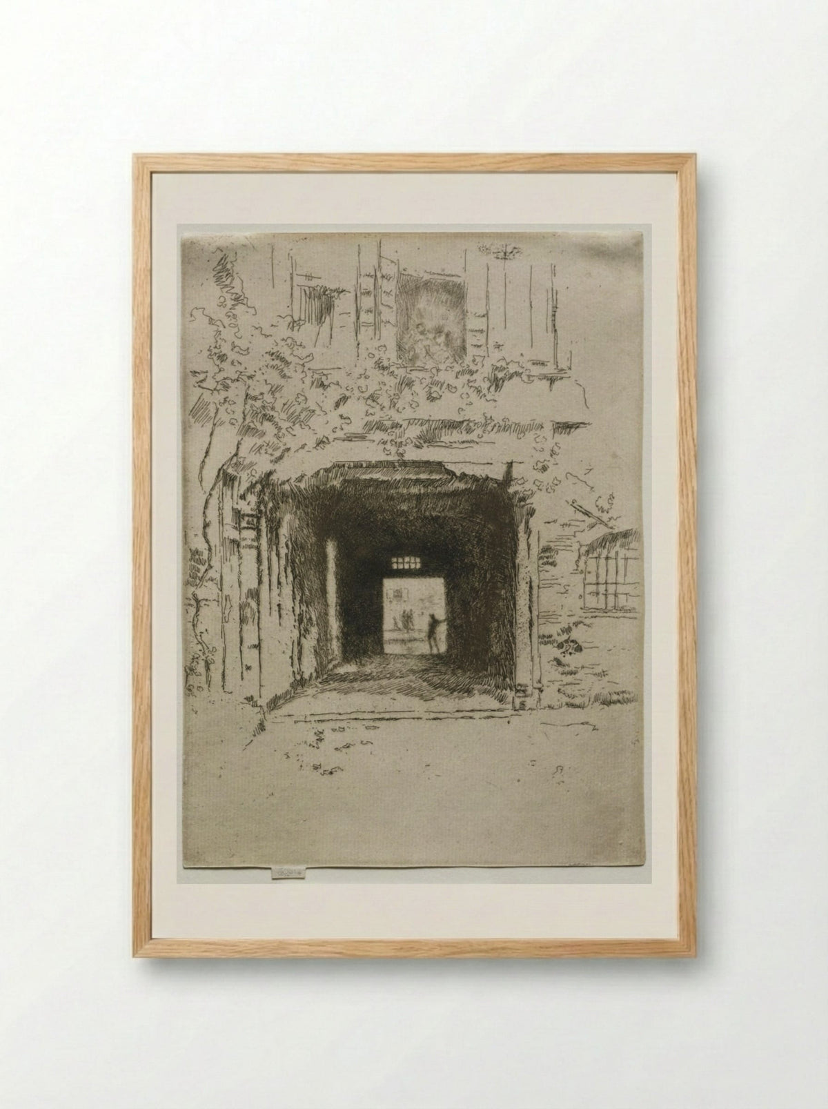 Doorway and Vine - James McNeill Whistler - Framed Print Wood