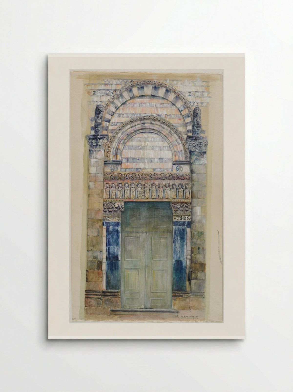 Doorway of San Pietro, Pistoia, Italy - Joseph Lindon Smith - Poster