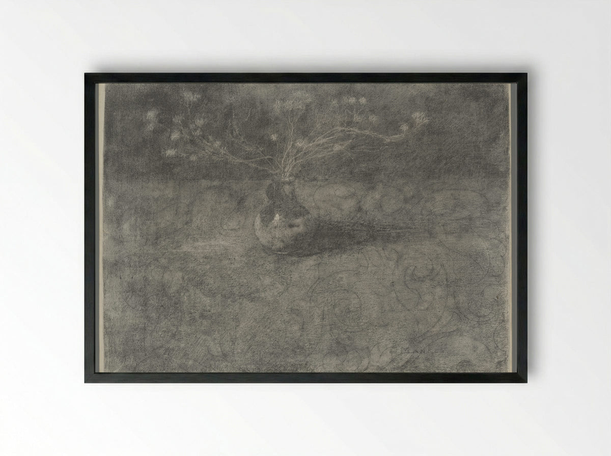 Dophei in een vaasje - Jan Mankes - Framed Print Black