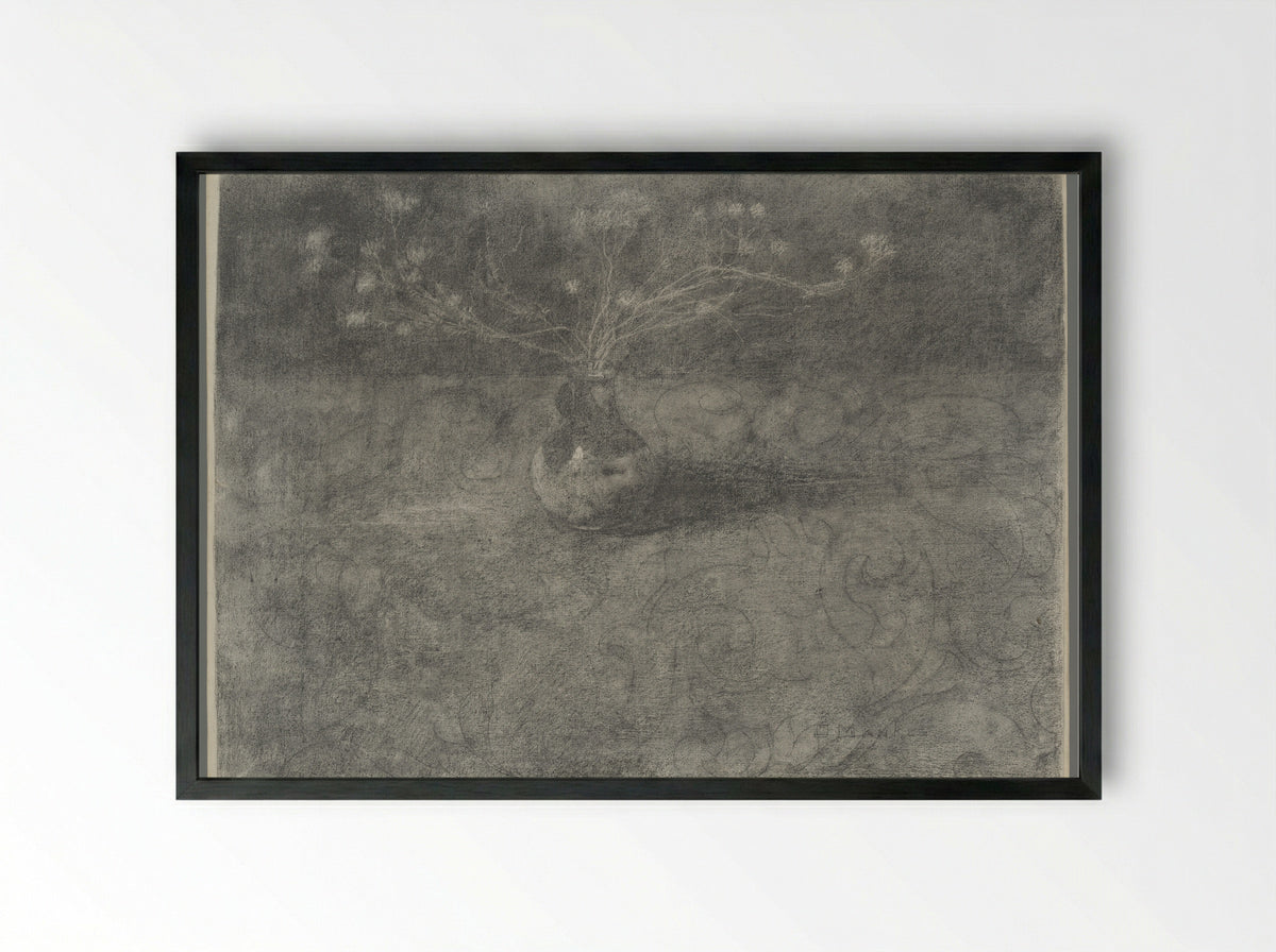Dophei in een vaasje - Jan Mankes - Framed Print Black