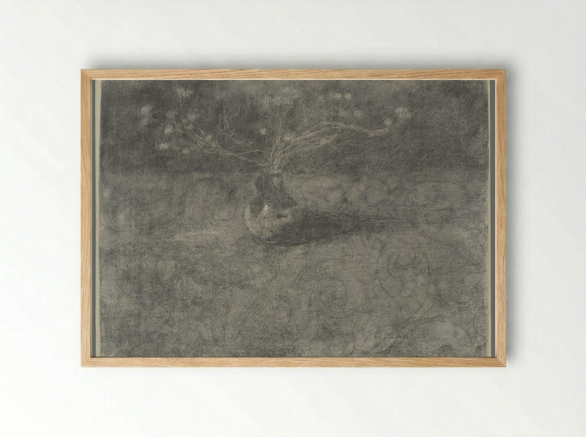 Dophei in een vaasje - Jan Mankes - Framed Print Wood