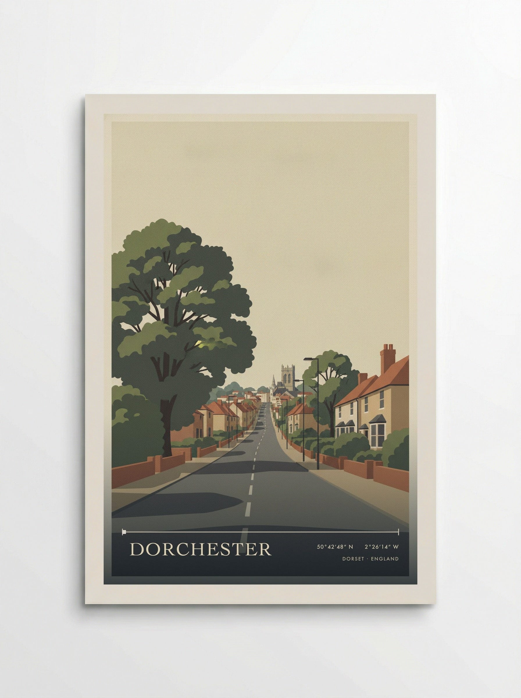 Dorchester Dorset England Travel Poster - Poster