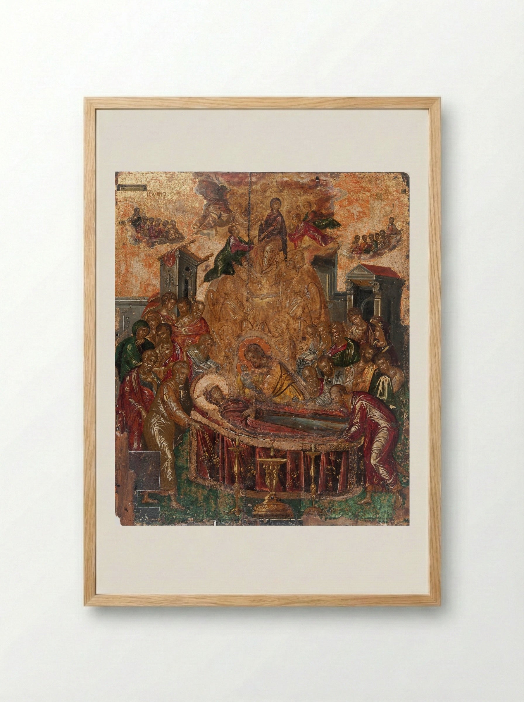 Dormition of the Virgin - El Greco - Framed Print Wood