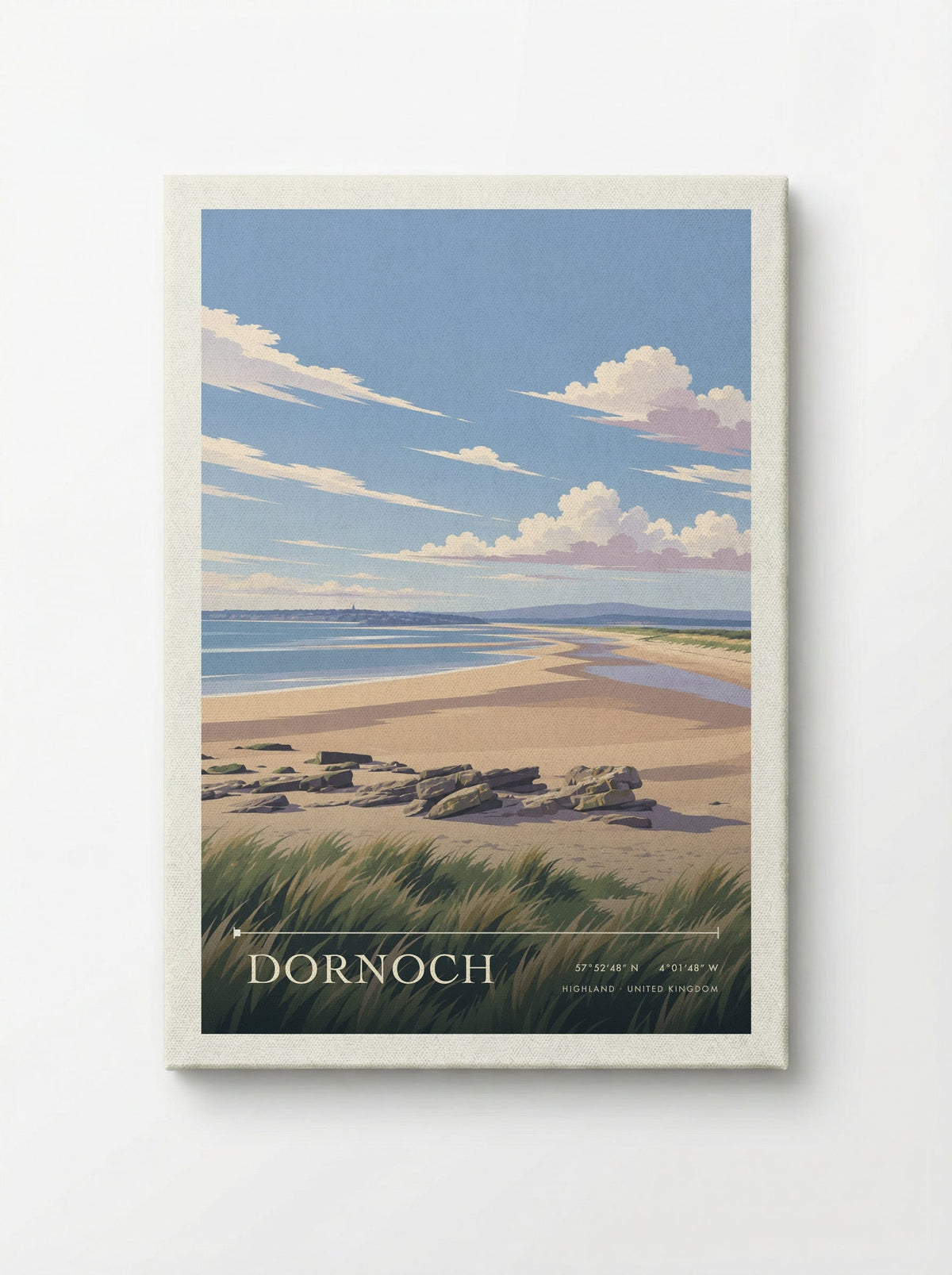 Dornoch, Highland | Travel Poster - Canvas