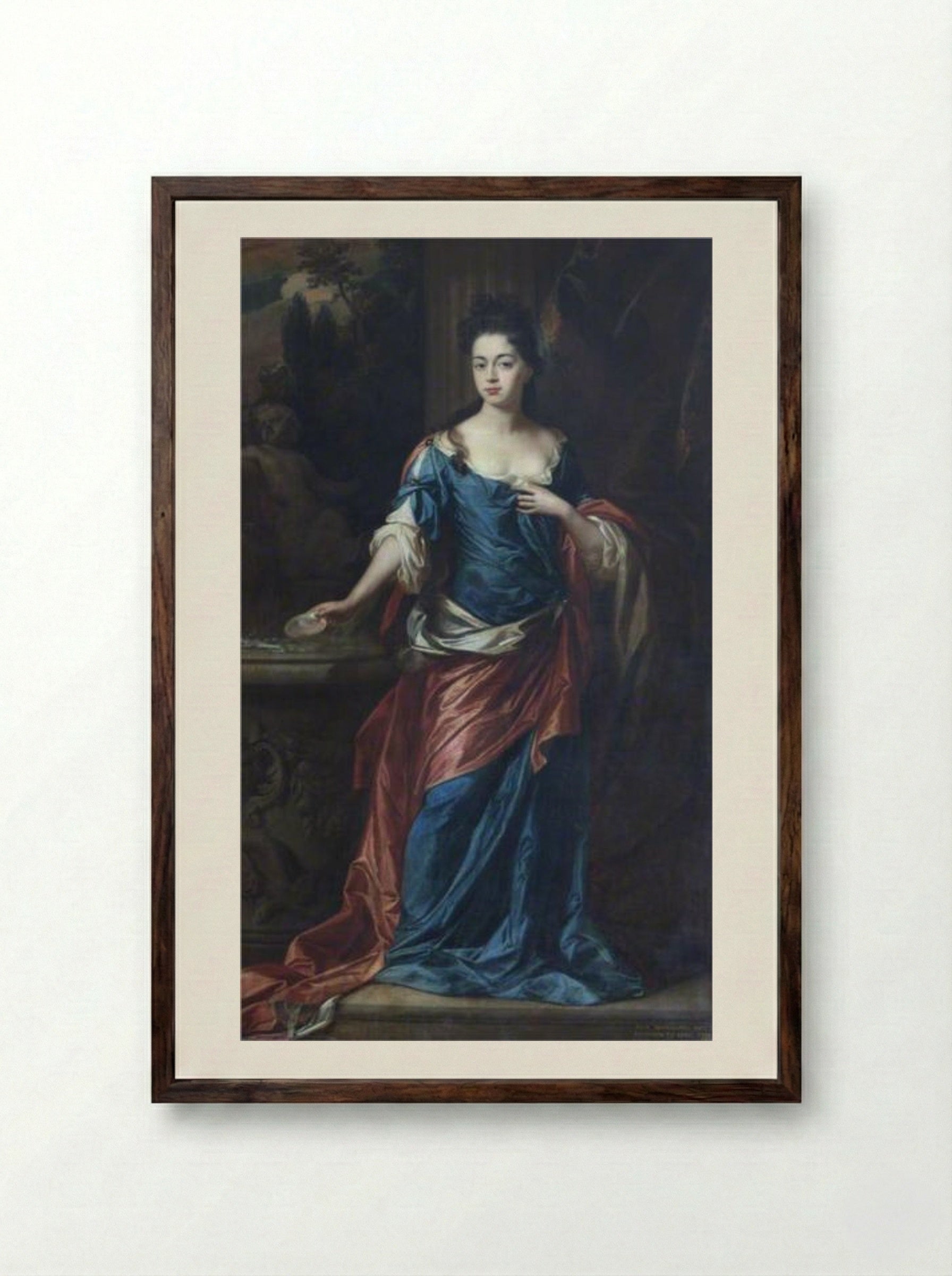 Dorothy Mason, Lady Brownlow - John Riley - Framed Print Dark Wood