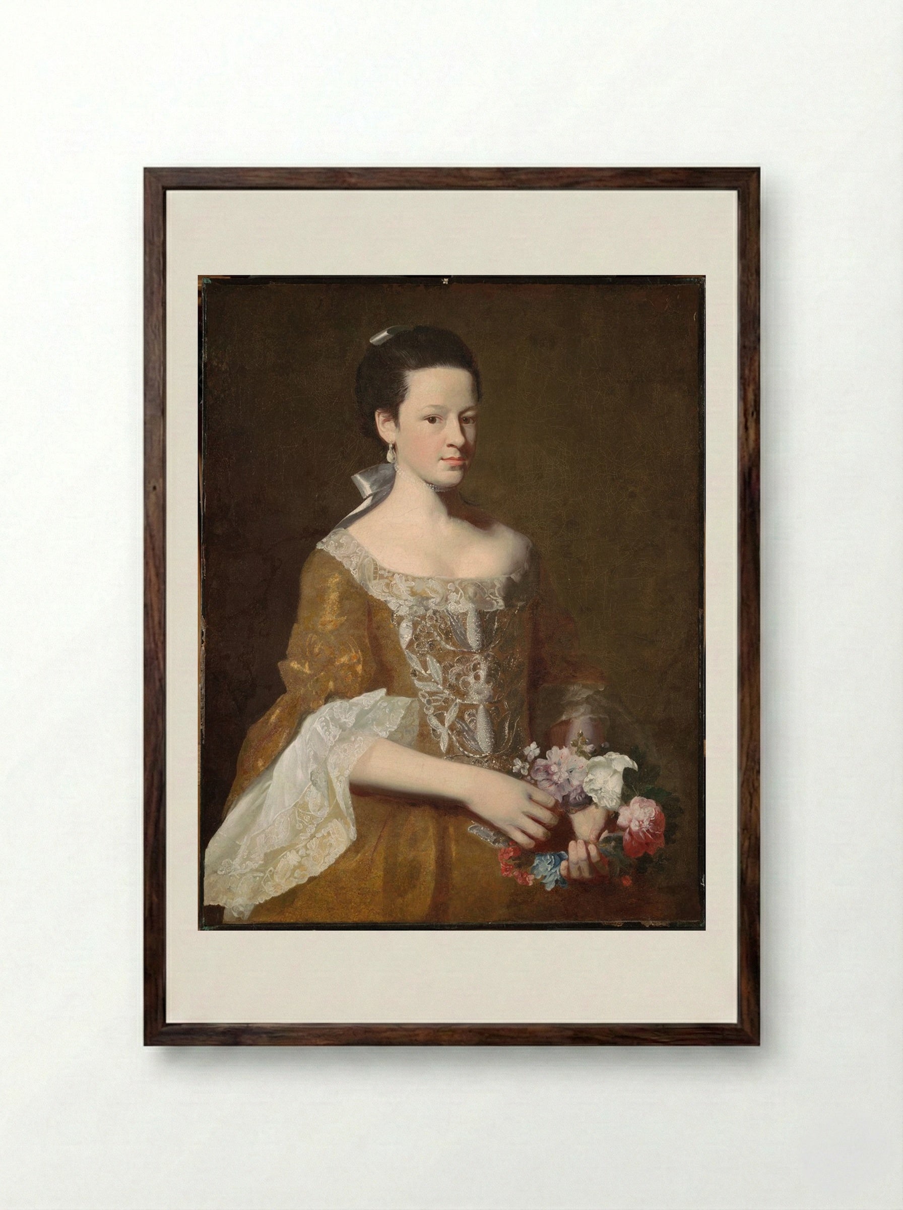 Dorothy Murray - John Singleton Copley - Framed Print Dark Wood