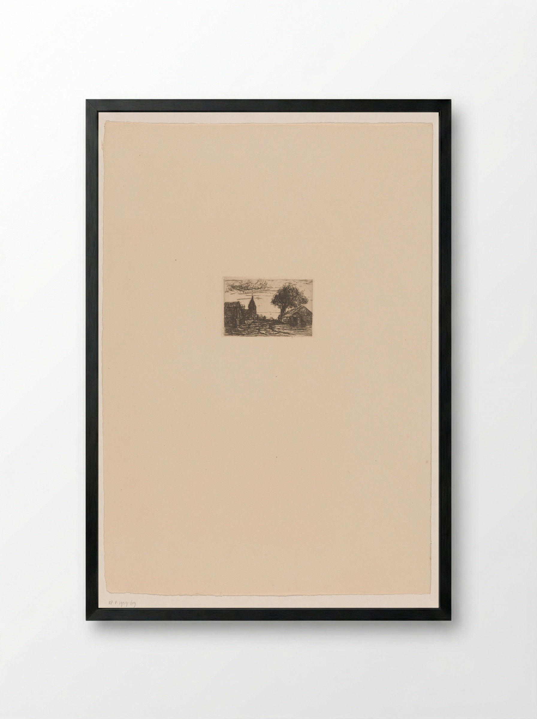 Dorp in de Kempen - Jakob Smits - Framed Print Black