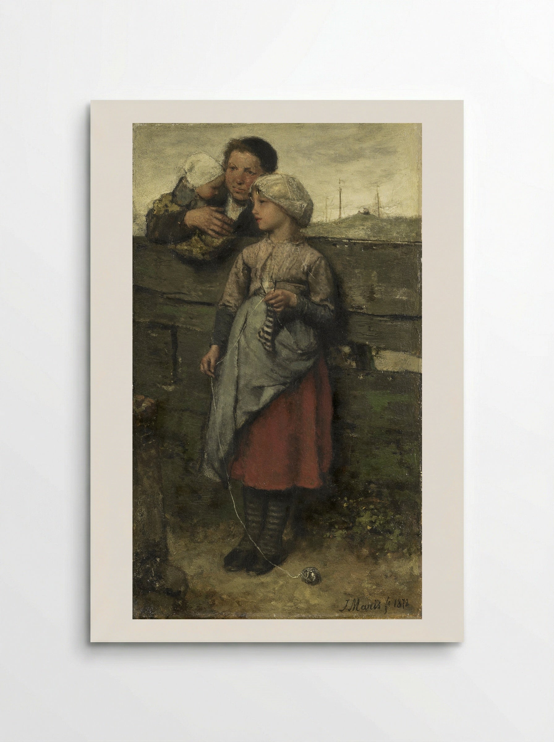 Dorpelingen (Villagers) - Jacob Maris - Poster