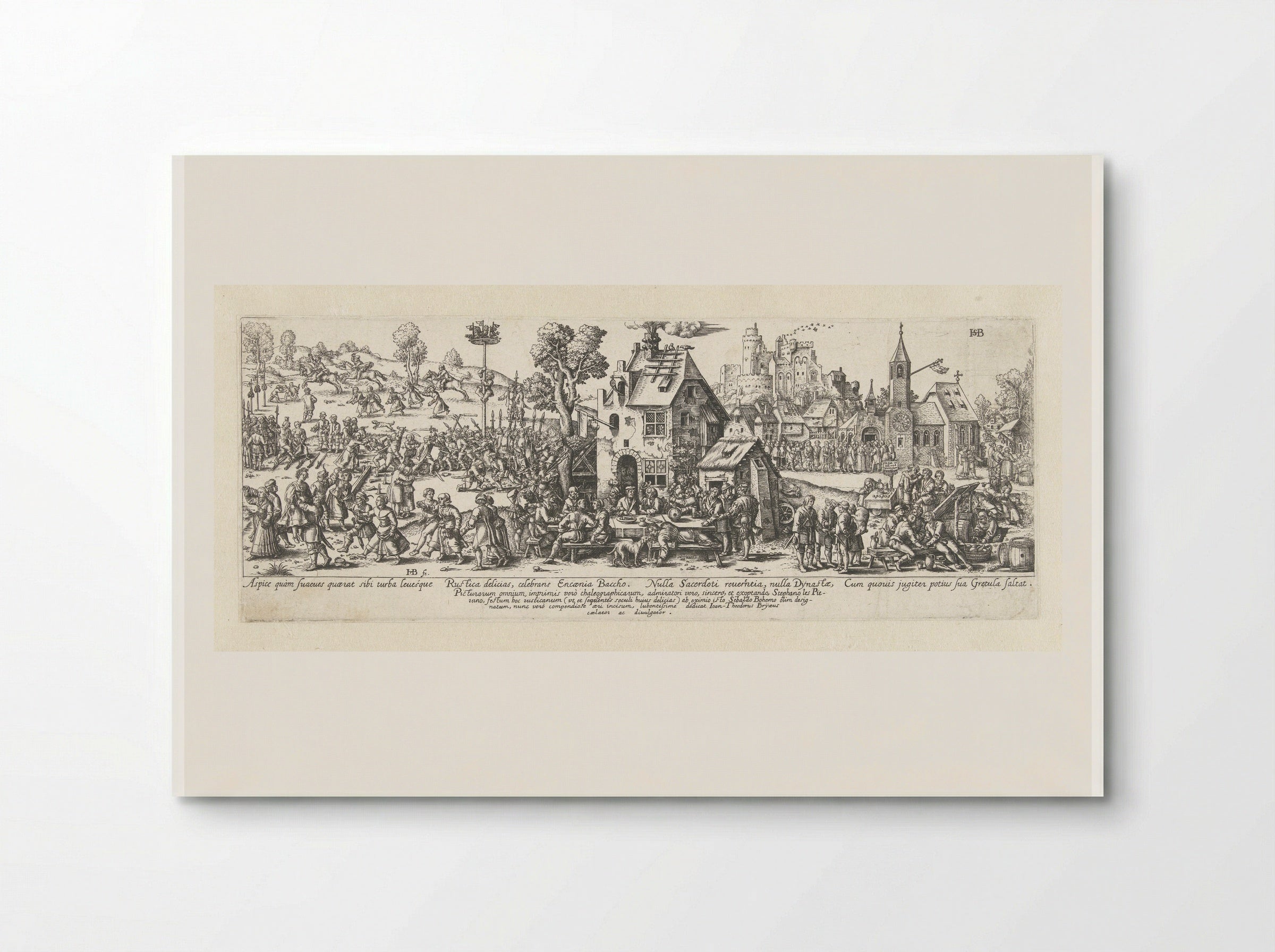 Dorpskermis - Johann Theodor de Bry - Poster