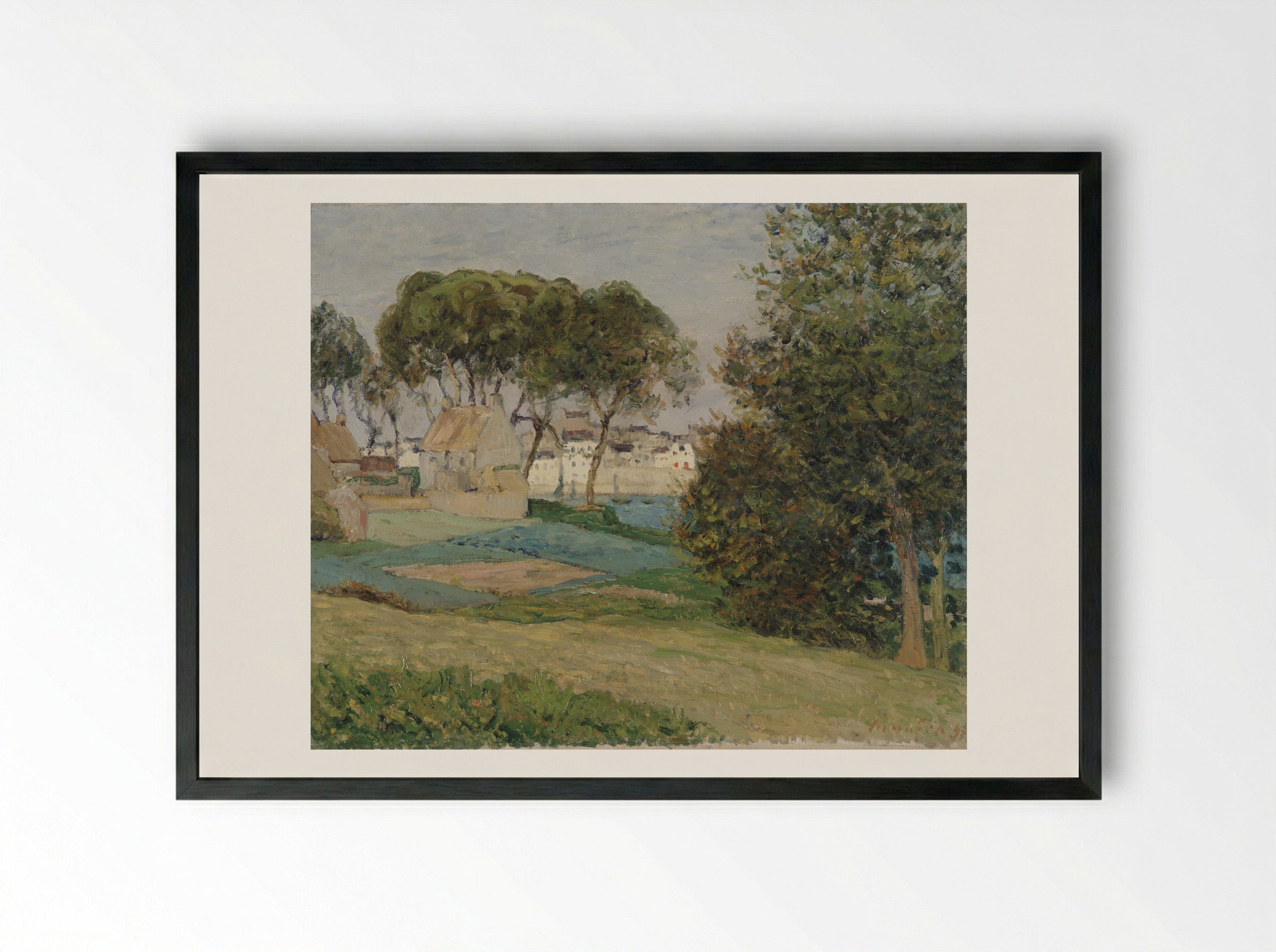 Douarnenez, October - Maxime Maufra - Framed Print Black