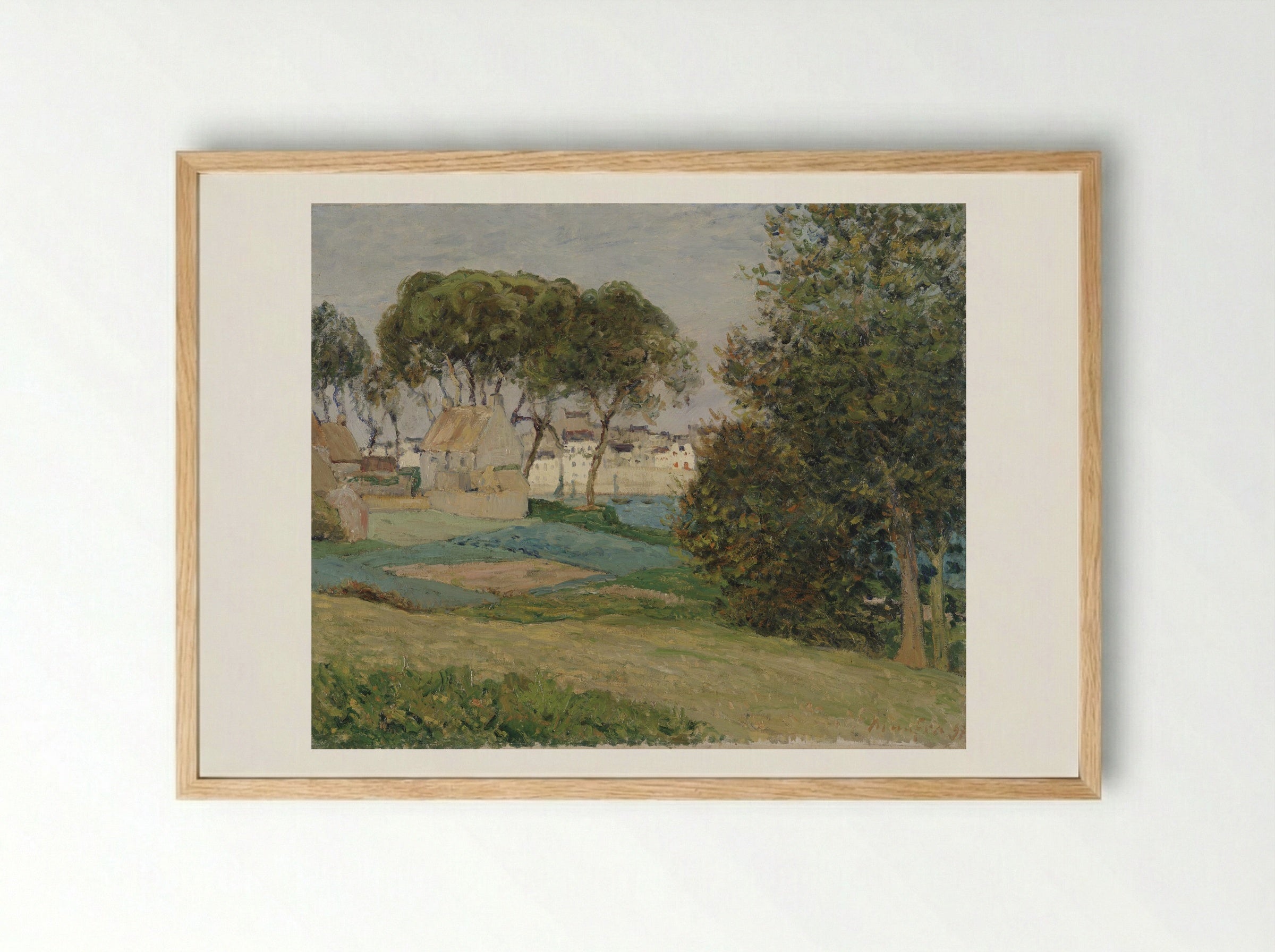 Douarnenez, October - Maxime Maufra - Framed Print Wood