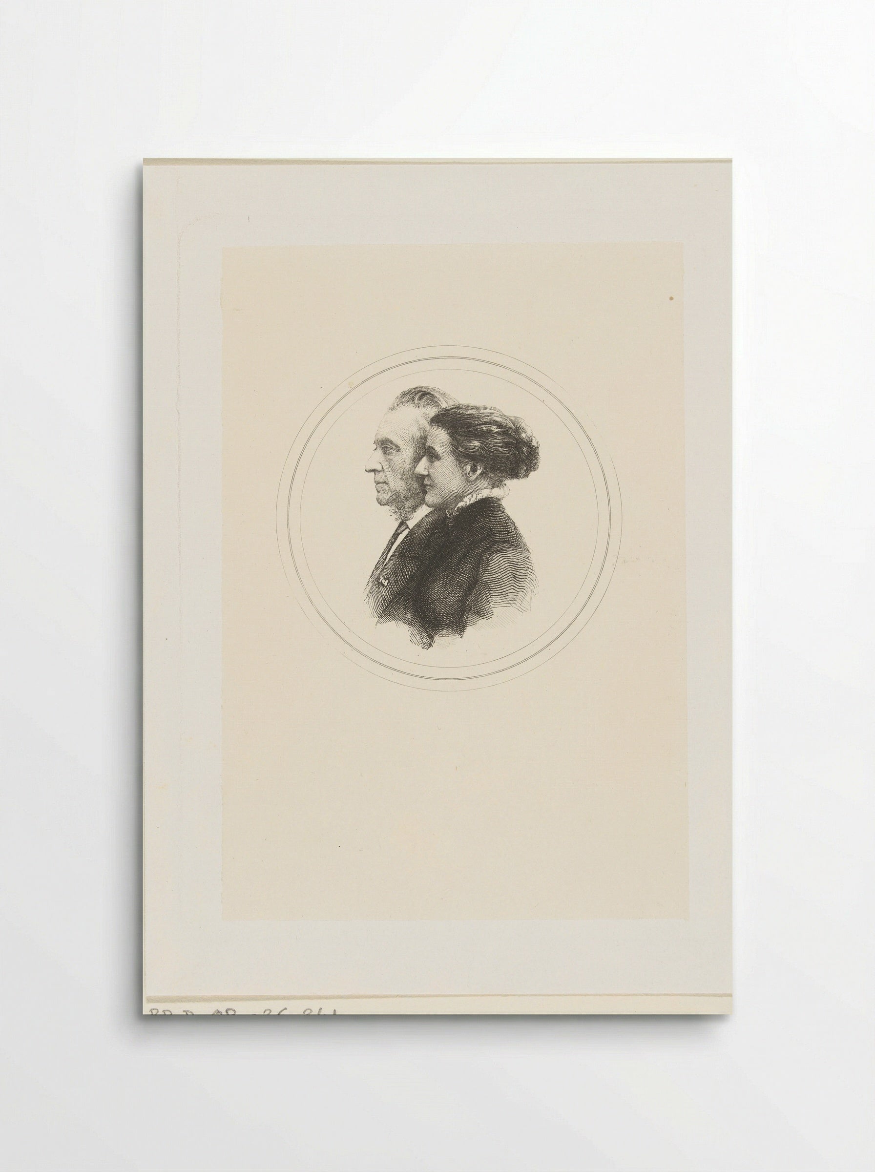 Double Portrait of Josephus Albertus Alberdingk Thijm and his Daughter - Petrus Johannes Arendzen - Poster