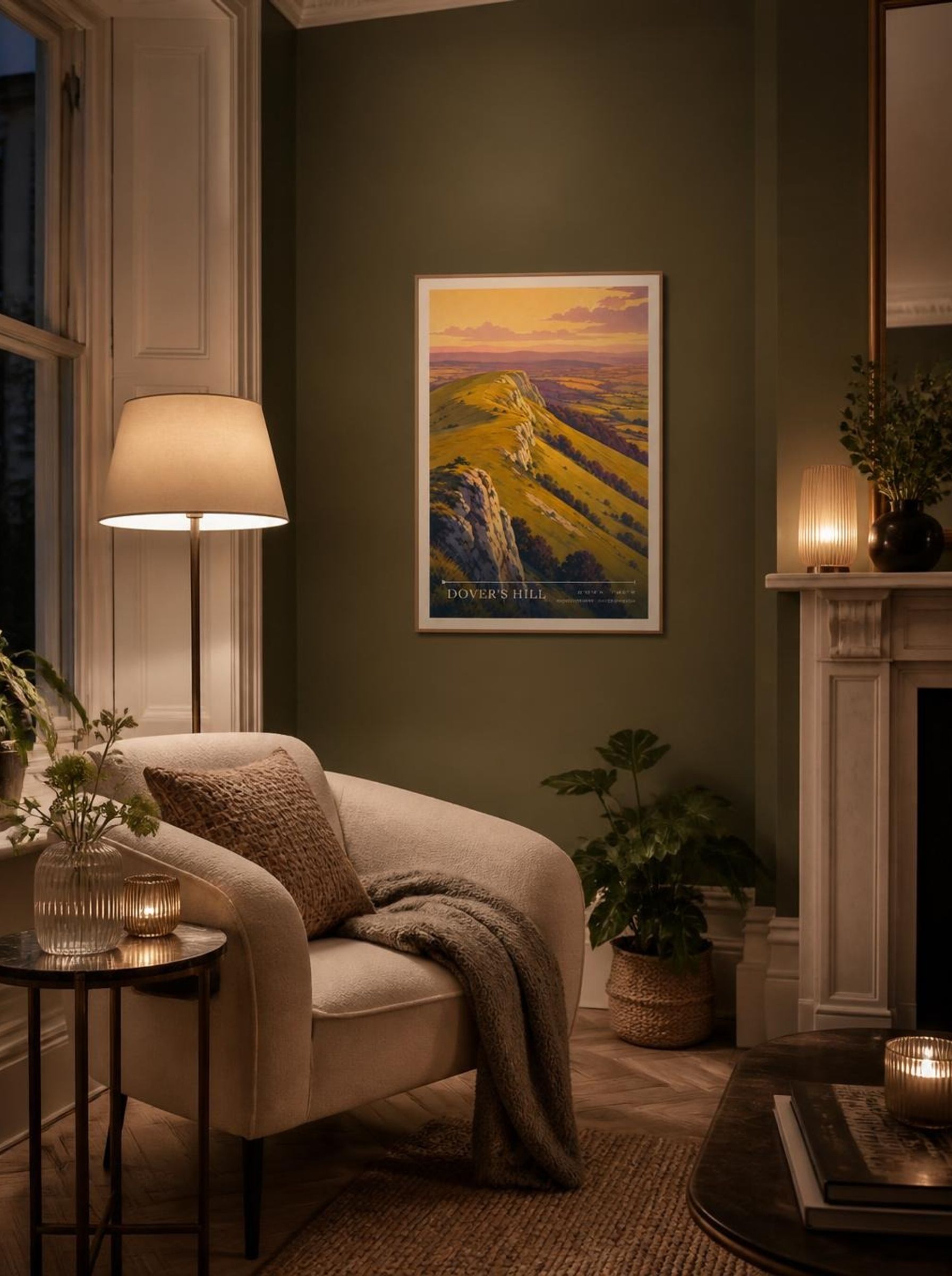 Dover's Hill Gloucestershire United Kingdom Travel Poster - Lifestyle