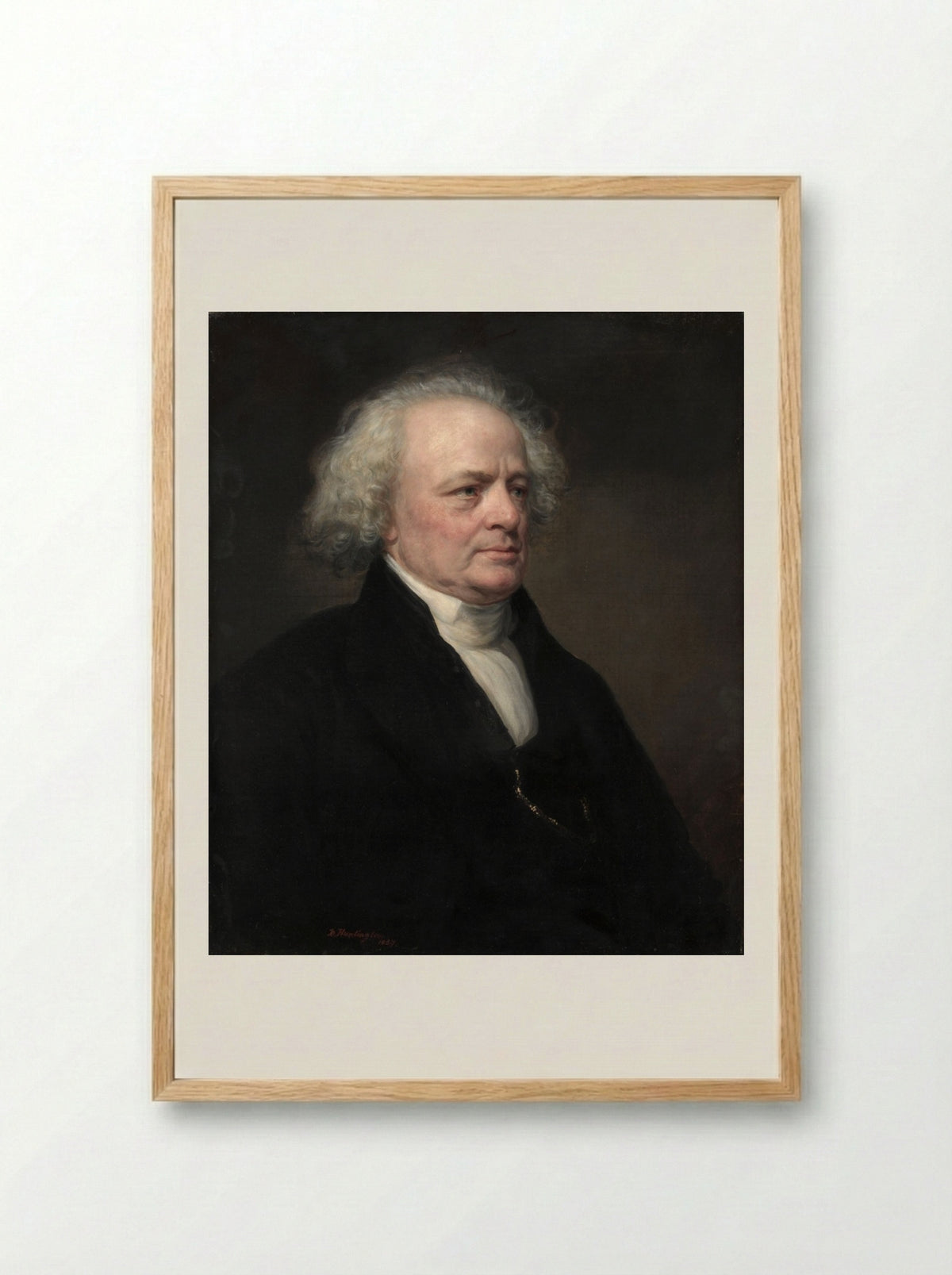 Dr. John W. Francis - Daniel Huntington - Framed Print Wood