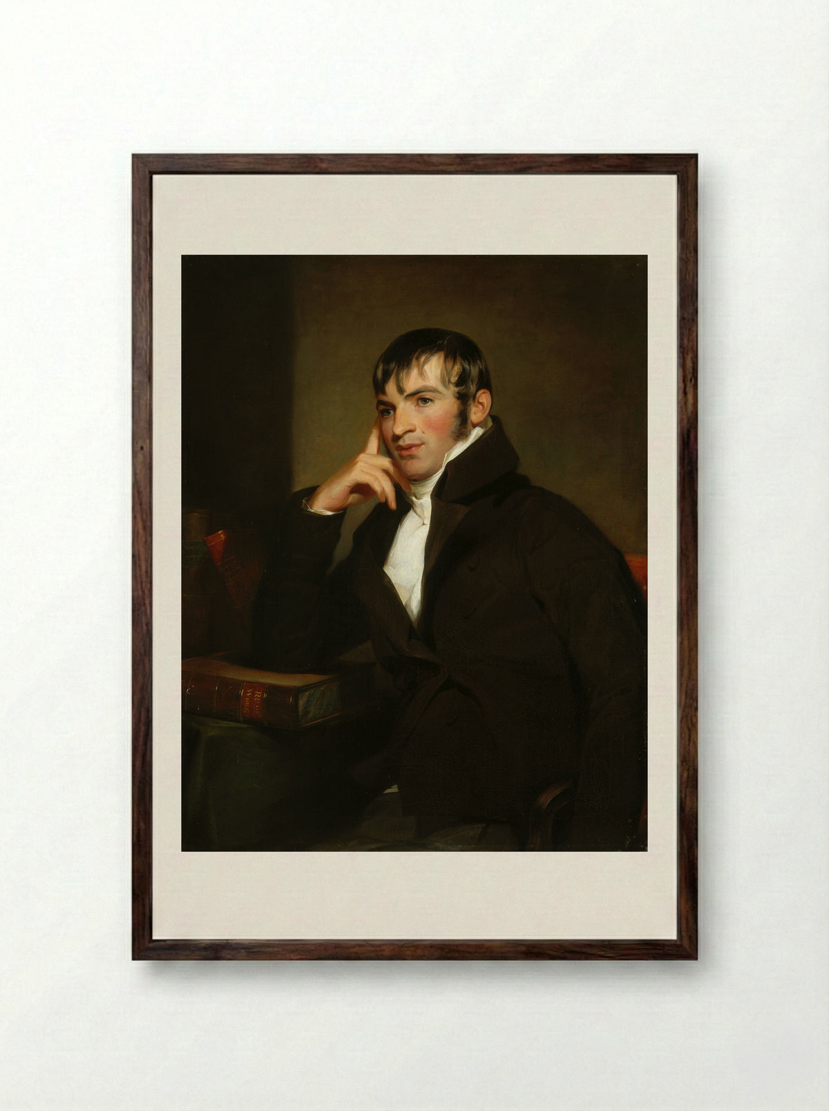 Dr. Joseph Klapp - Thomas Sully - Framed Print Dark Wood
