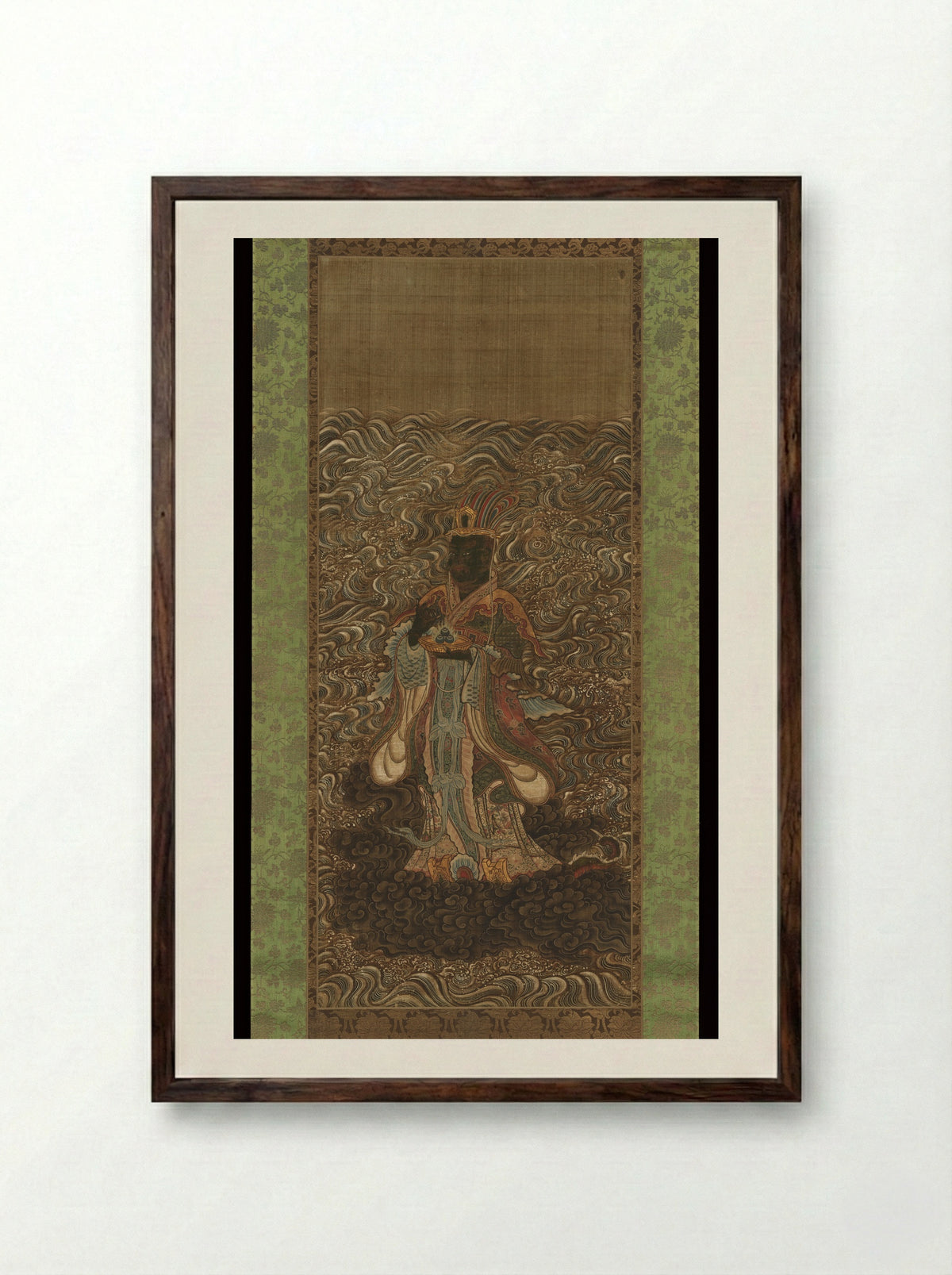 Dragon King - Fine Art Print - Framed Print Dark Wood
