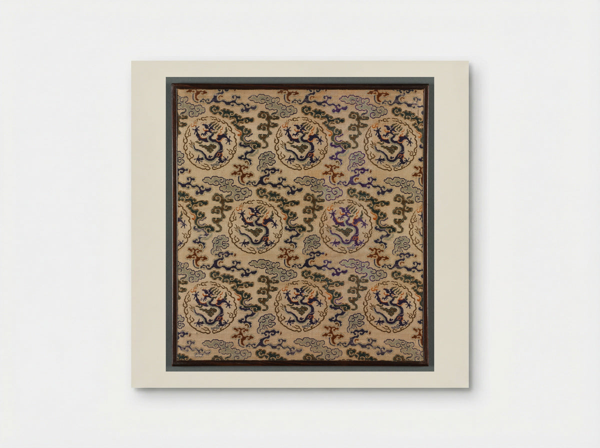Dragon and Cloud Pattern - Wang Gai - Poster