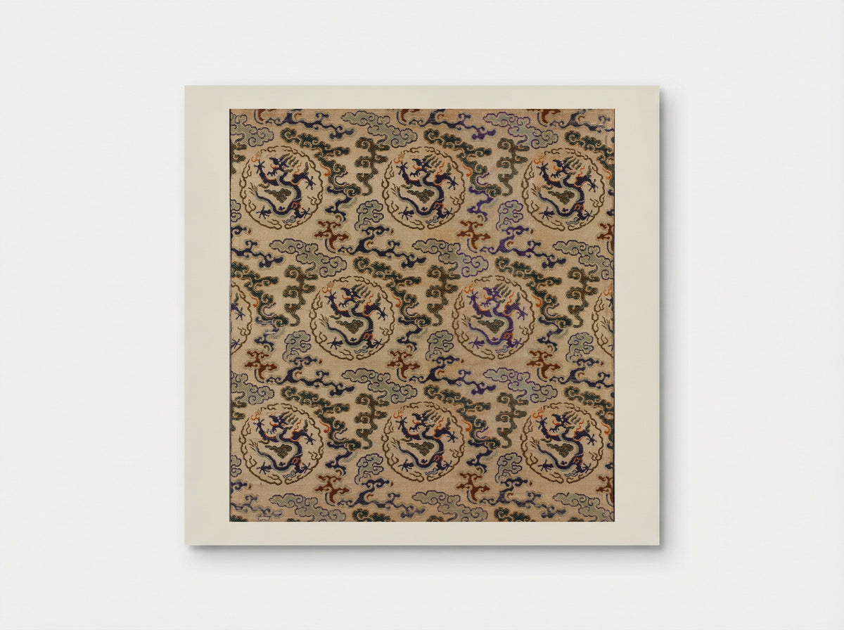 Dragon and Cloud Pattern - Wang Gai - Poster