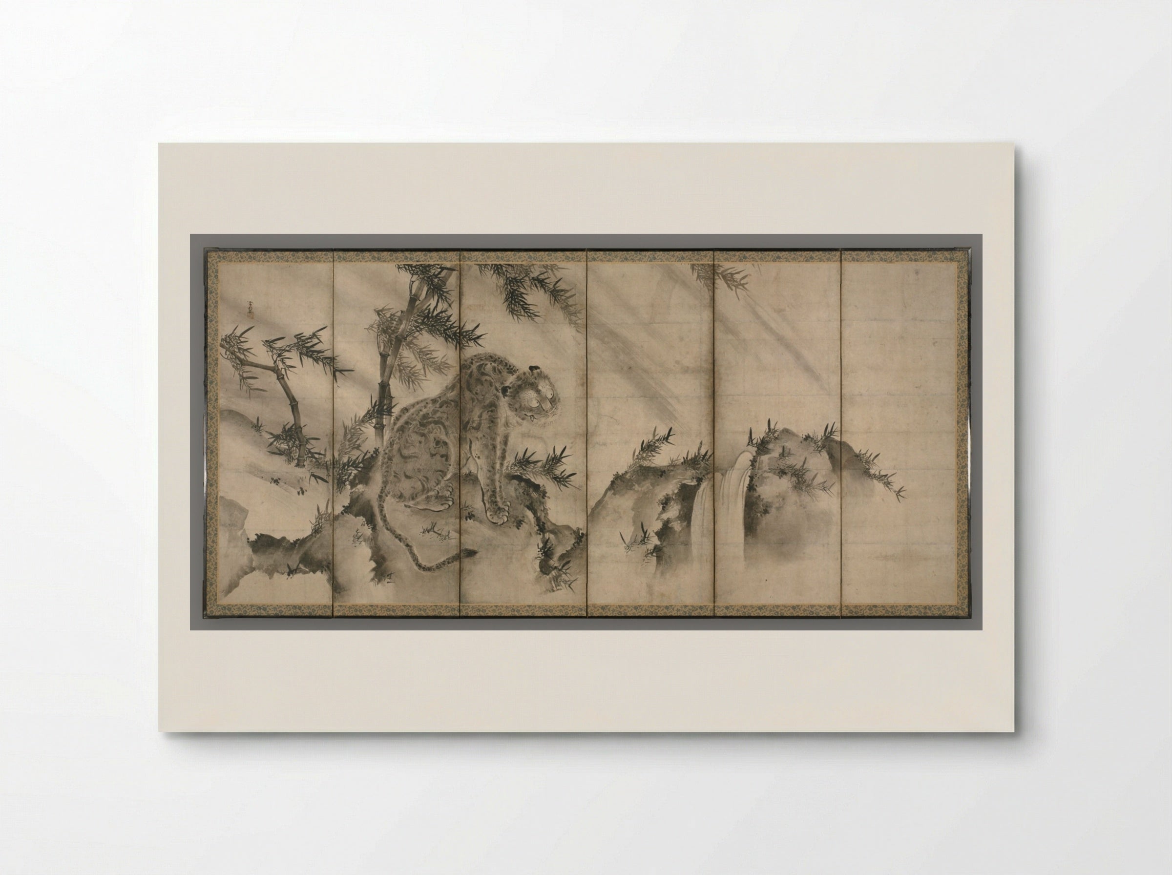 Dragon and Tiger - Sesson Shūkei - Poster