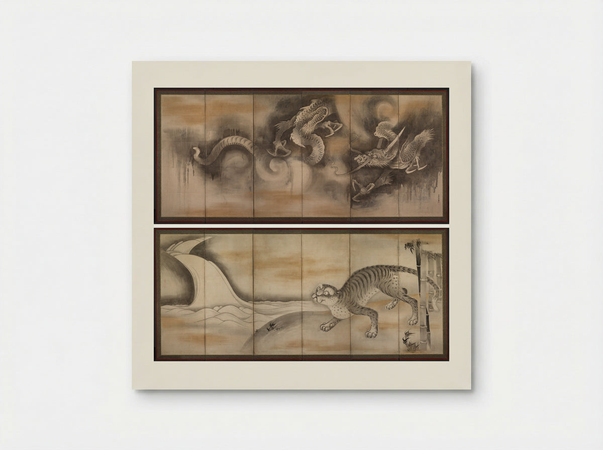 Dragon and Tiger - Soga Nichokuan - Poster