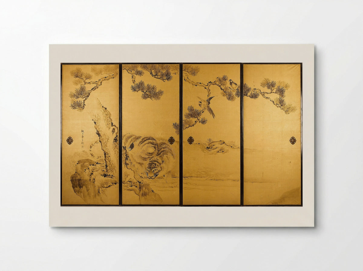 Dragon and Tiger - Kishi Ganku - Poster