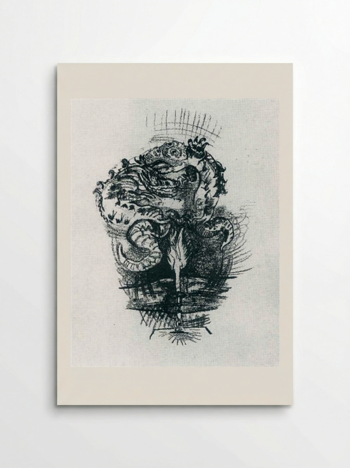 Dragons over a Flame - Oskar Kokoschka - Poster