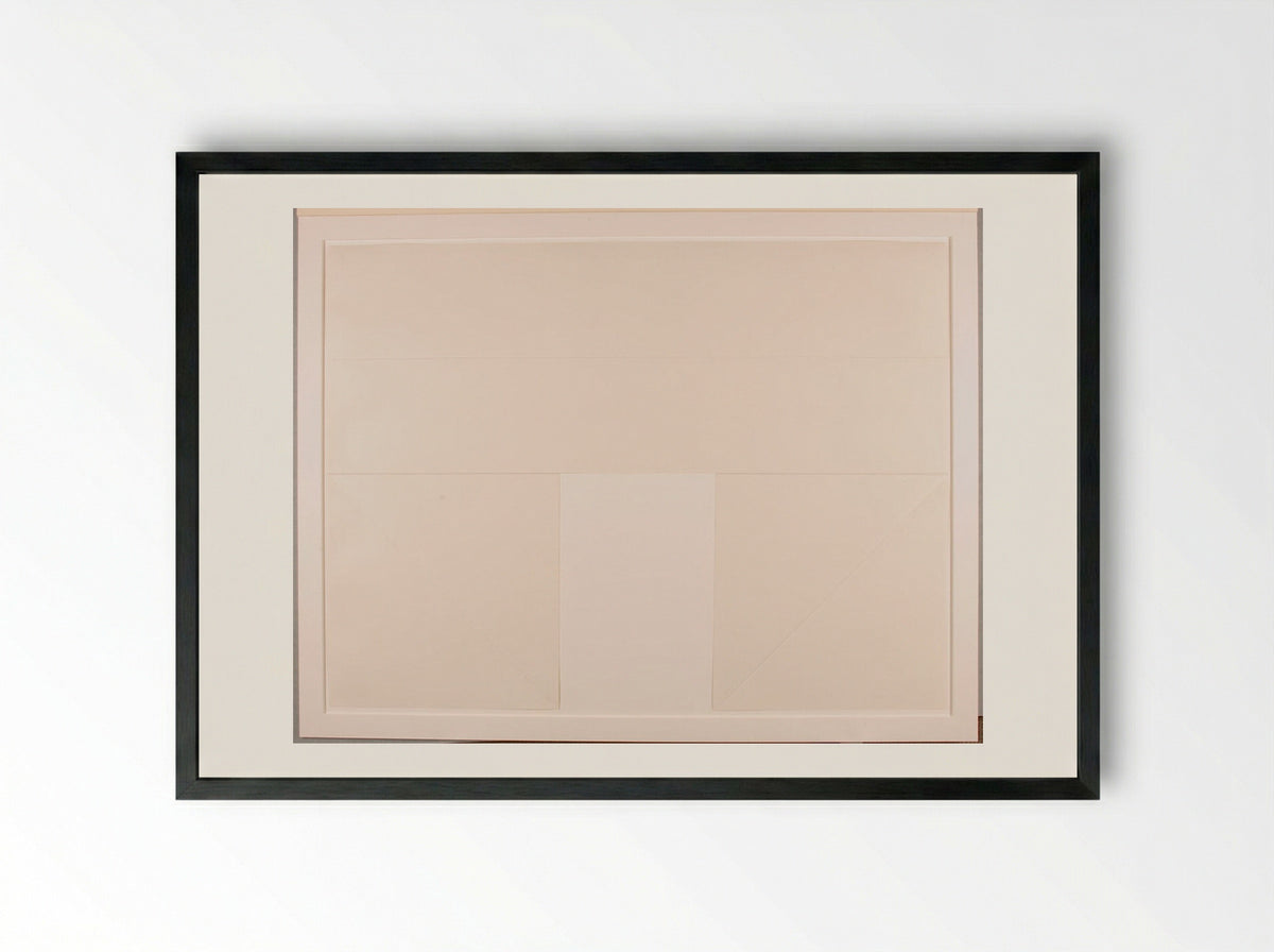 Drawing Which Makes Itself - Dorothea Rockburne - Framed Print Black
