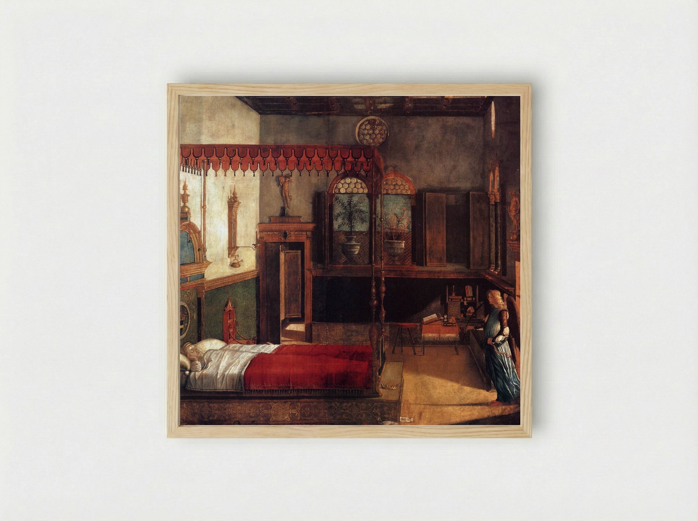 Dream of St. Ursula - Vittore Carpaccio - Framed Print Wood
