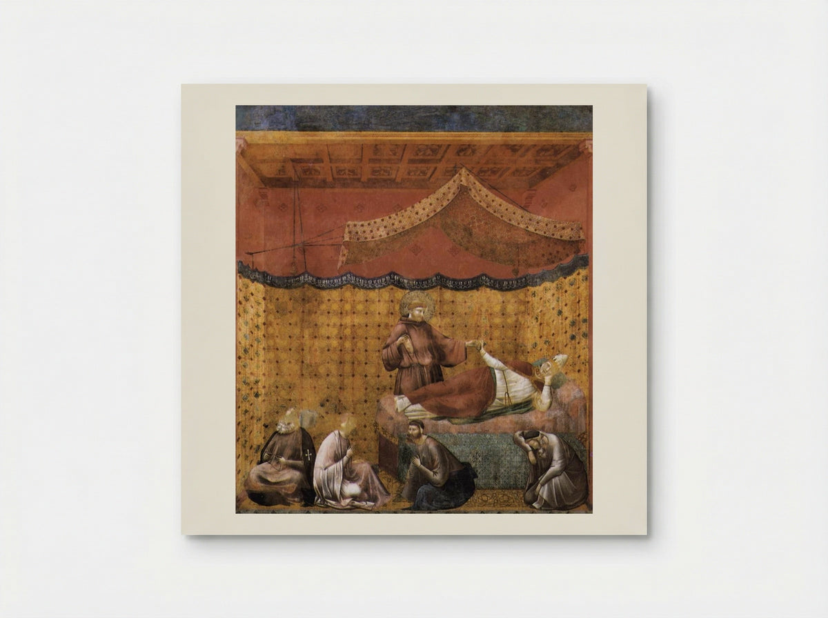 Dream of St. Gregory - Giotto di Bondone - Poster