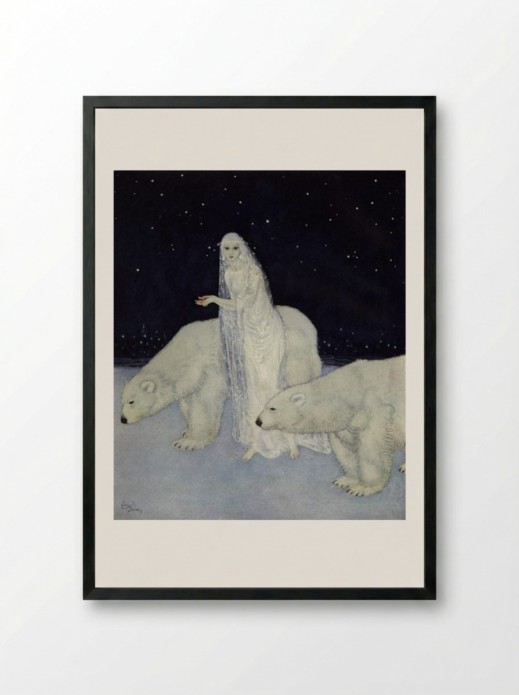 Dreamer of Dreams - Edmund Dulac - Framed Print Black