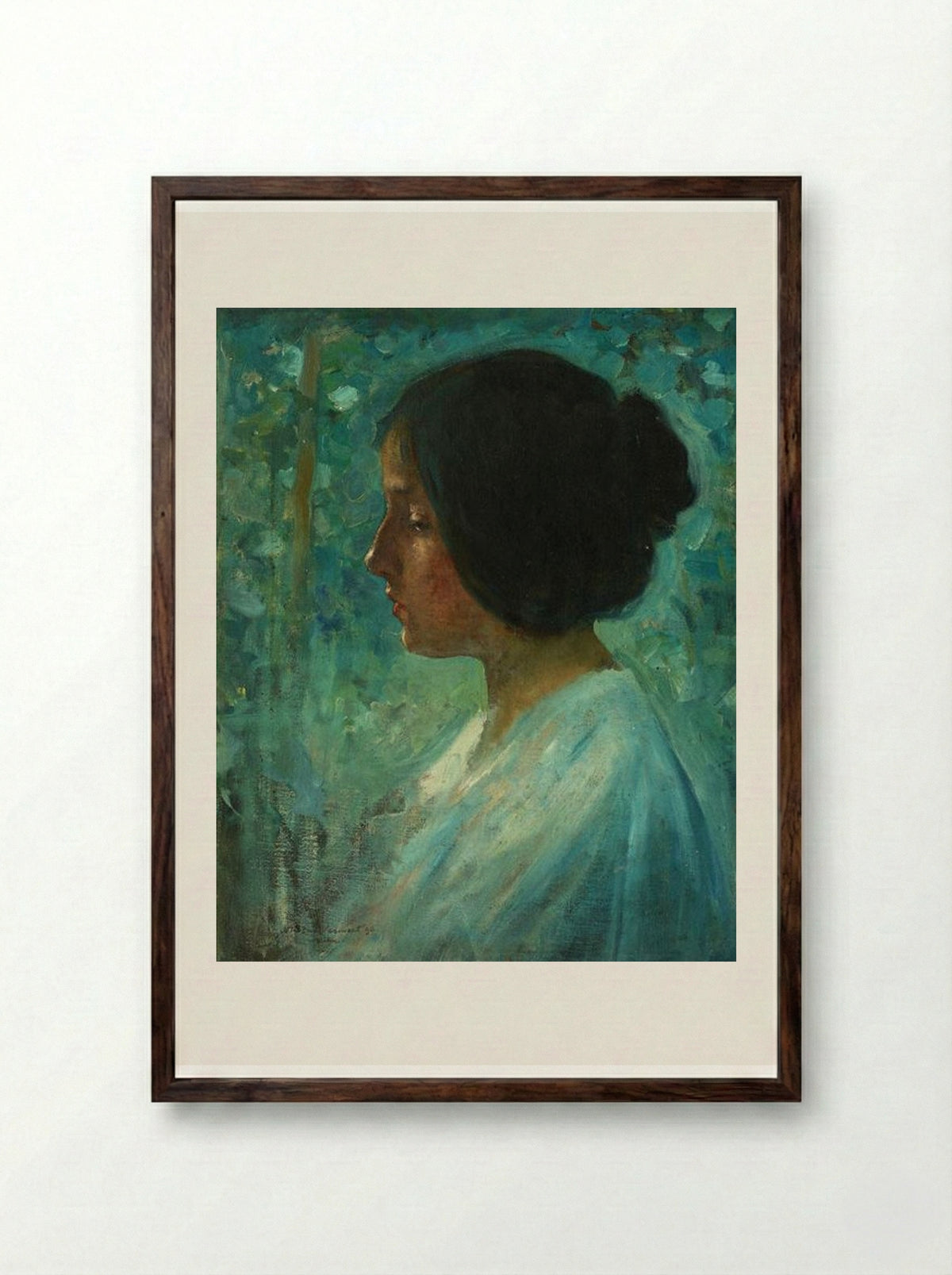 Dreaming - Nicolae Vermont - Framed Print Dark Wood