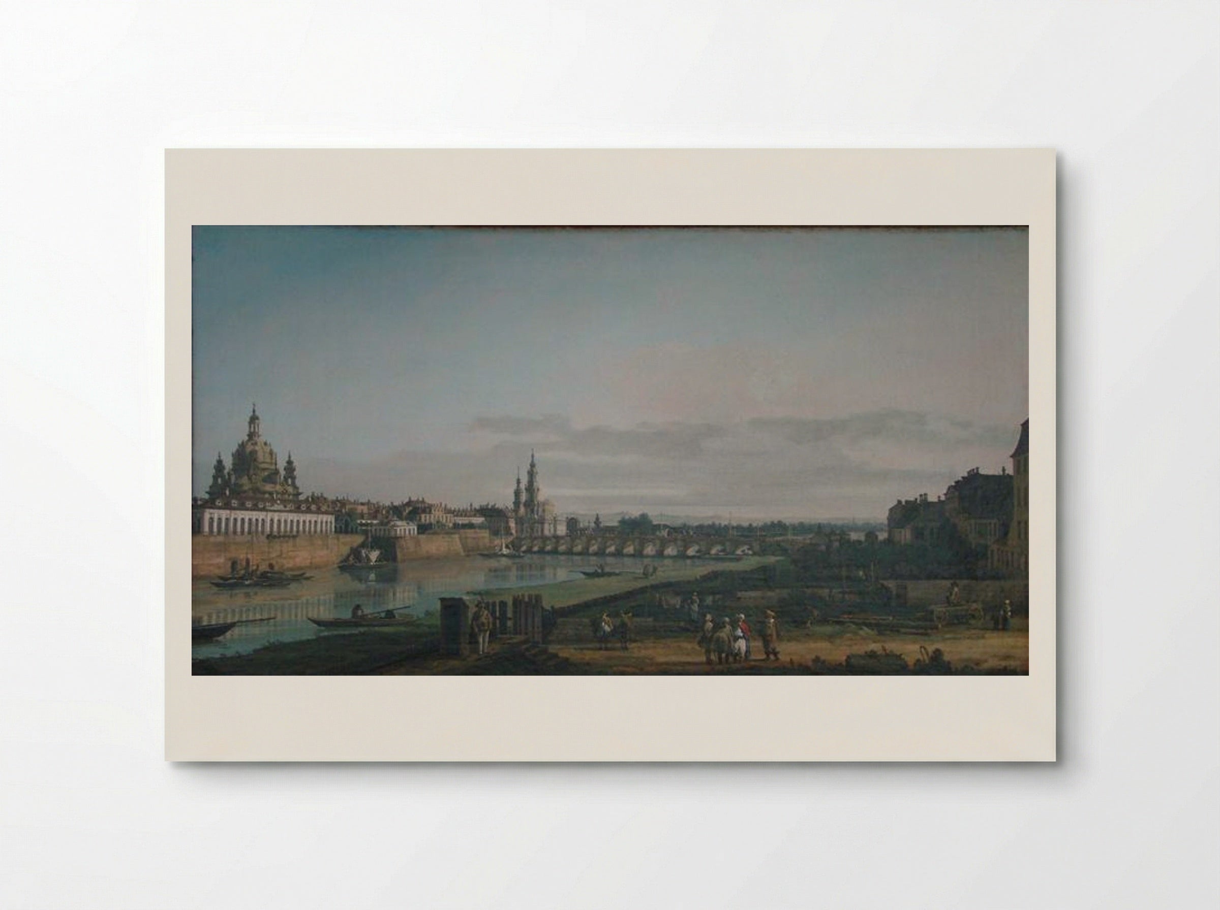 Dresden seen from the right bank of the Elbe, below the Augustus Bridge - Bernardo Bellotto - Poster