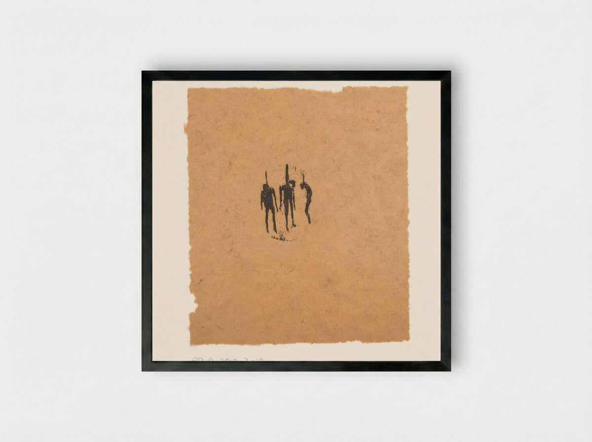 Drie gehangenen - Wendelien Schönfeld - Framed Print Black