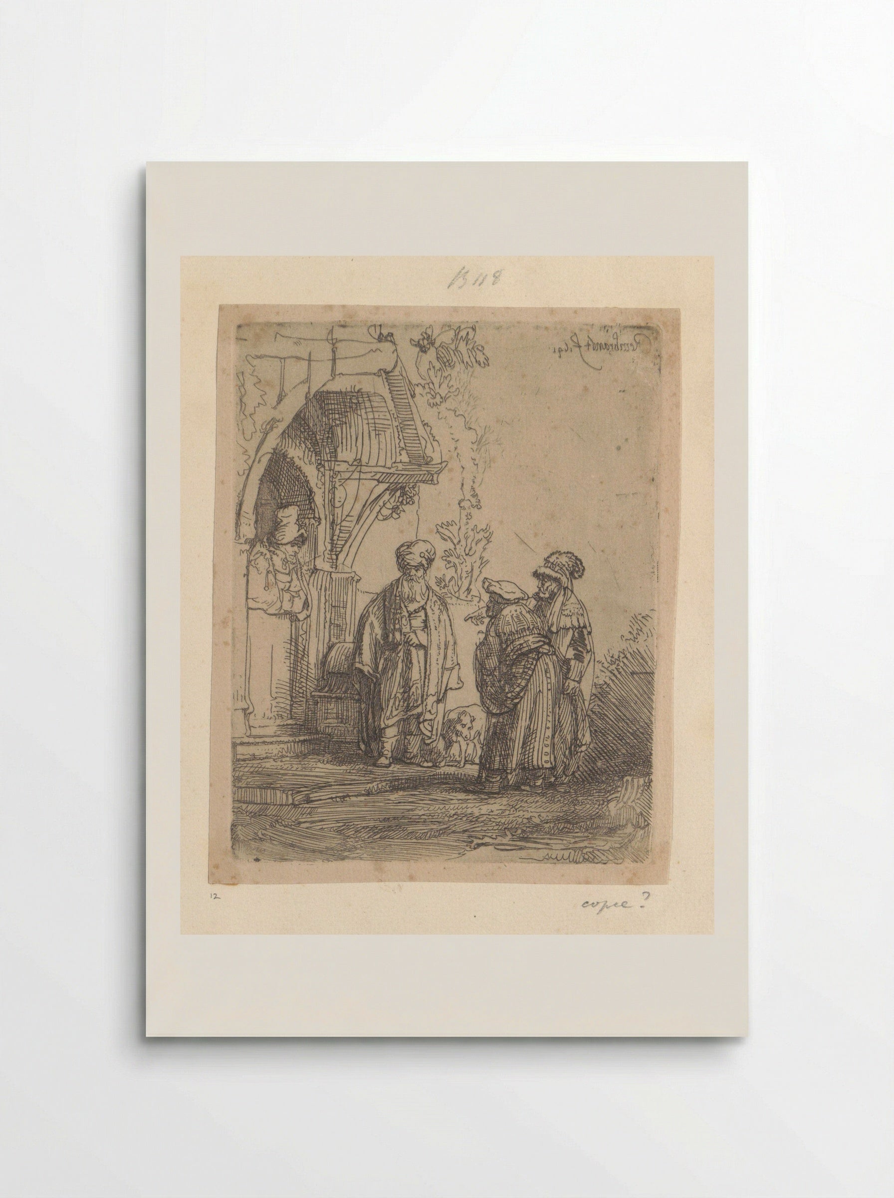 Drie oosterse figuren - Henry Louis Basan - Poster