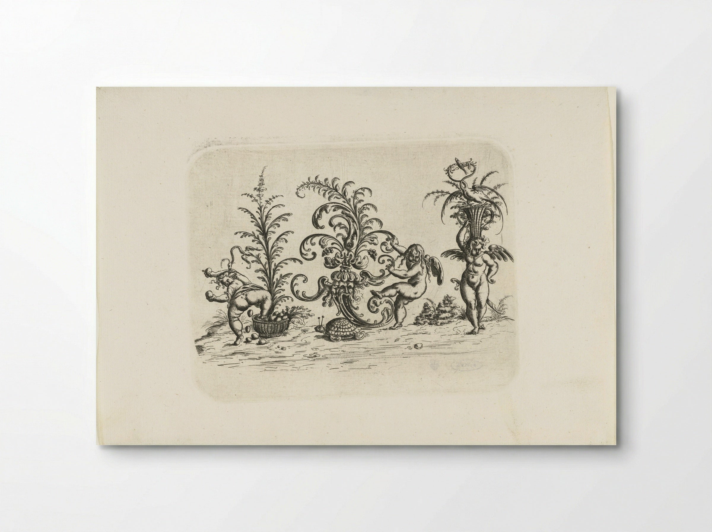 Drie putti - Christoph Jamnitzer - Poster