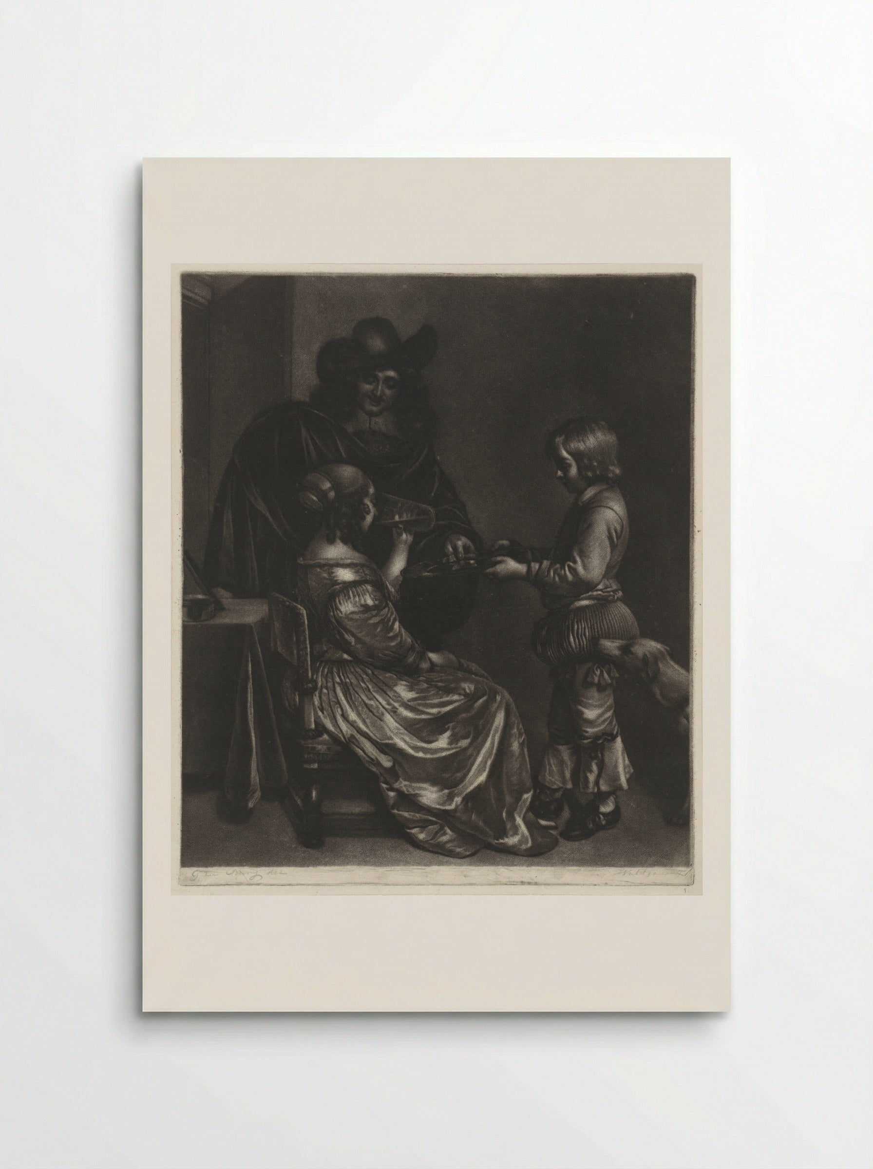 Drinkende dame - Wallerant Vaillant - Poster