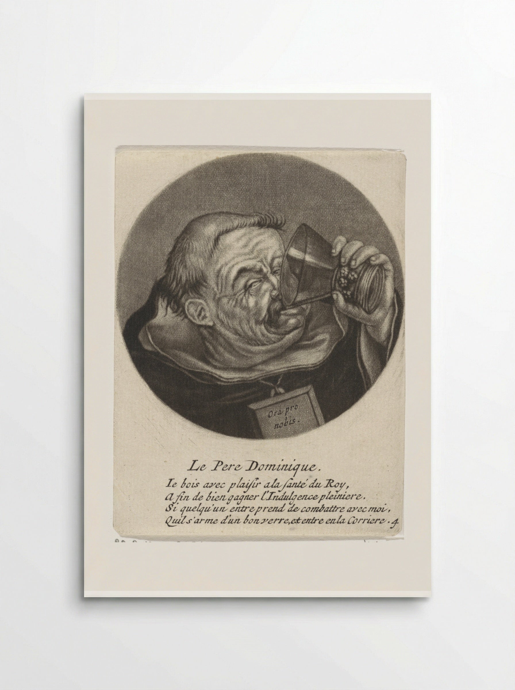 Drinkende dominicaan - Jacob Gole - Poster