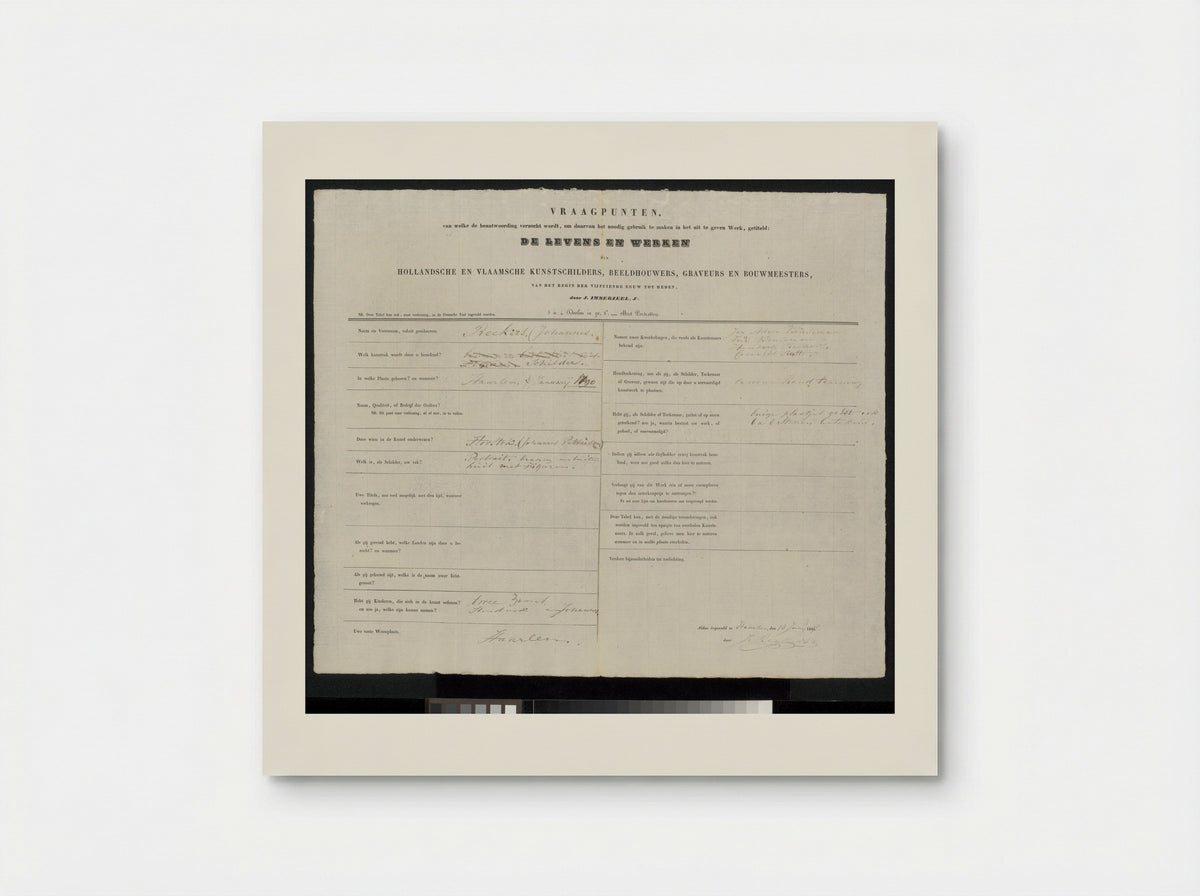 Drinkende man aan tafel - Johannes Reekers (I) - Poster