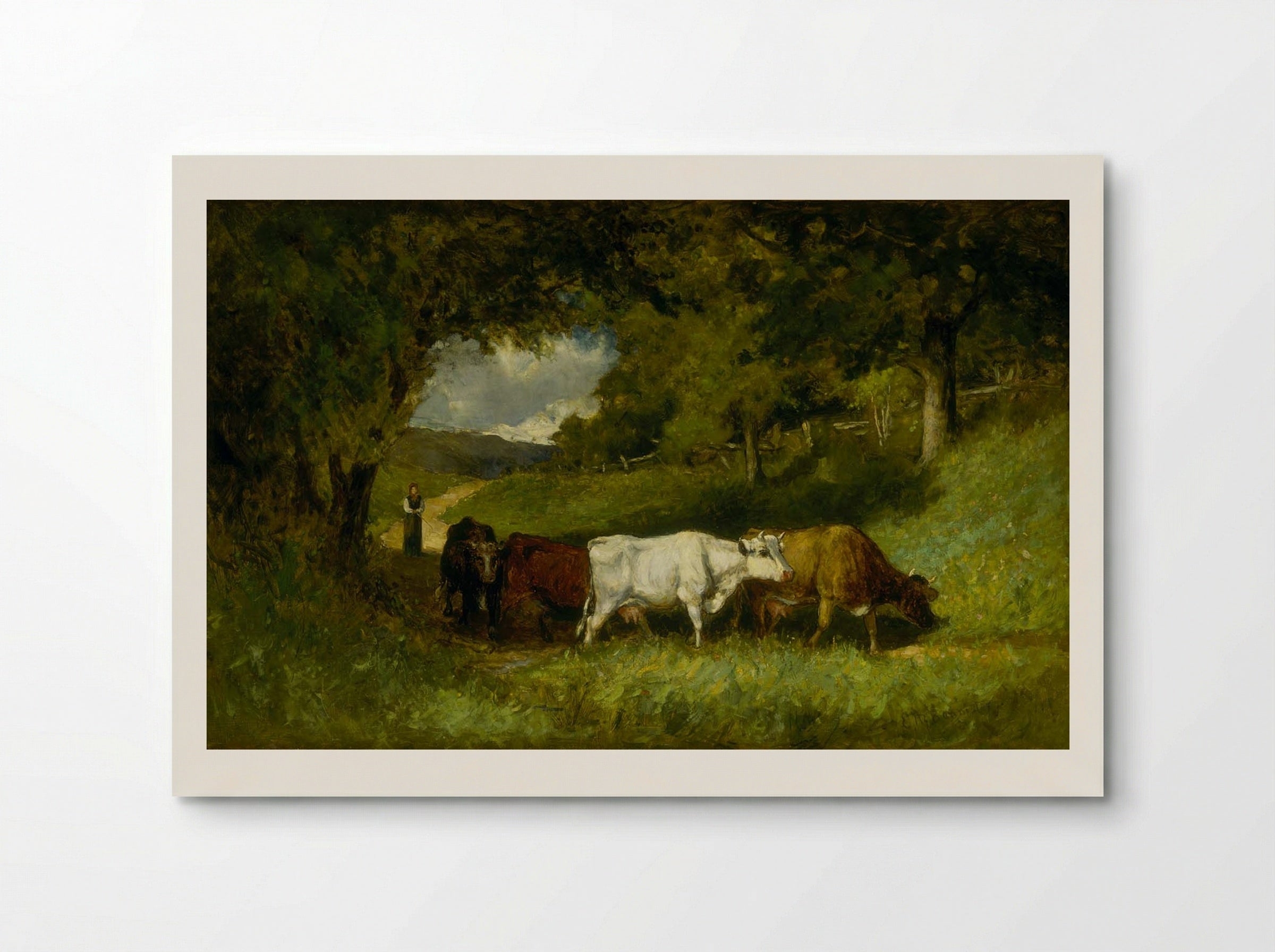 Driving Home the Cows - Edward Mitchell Bannister - Poster
