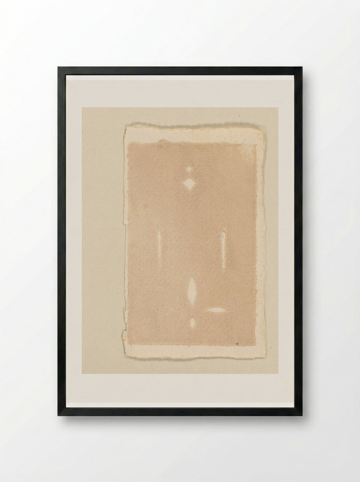 Drukproef met uitsparingen - Cornelis Ploos van Amstel - Framed Print Black