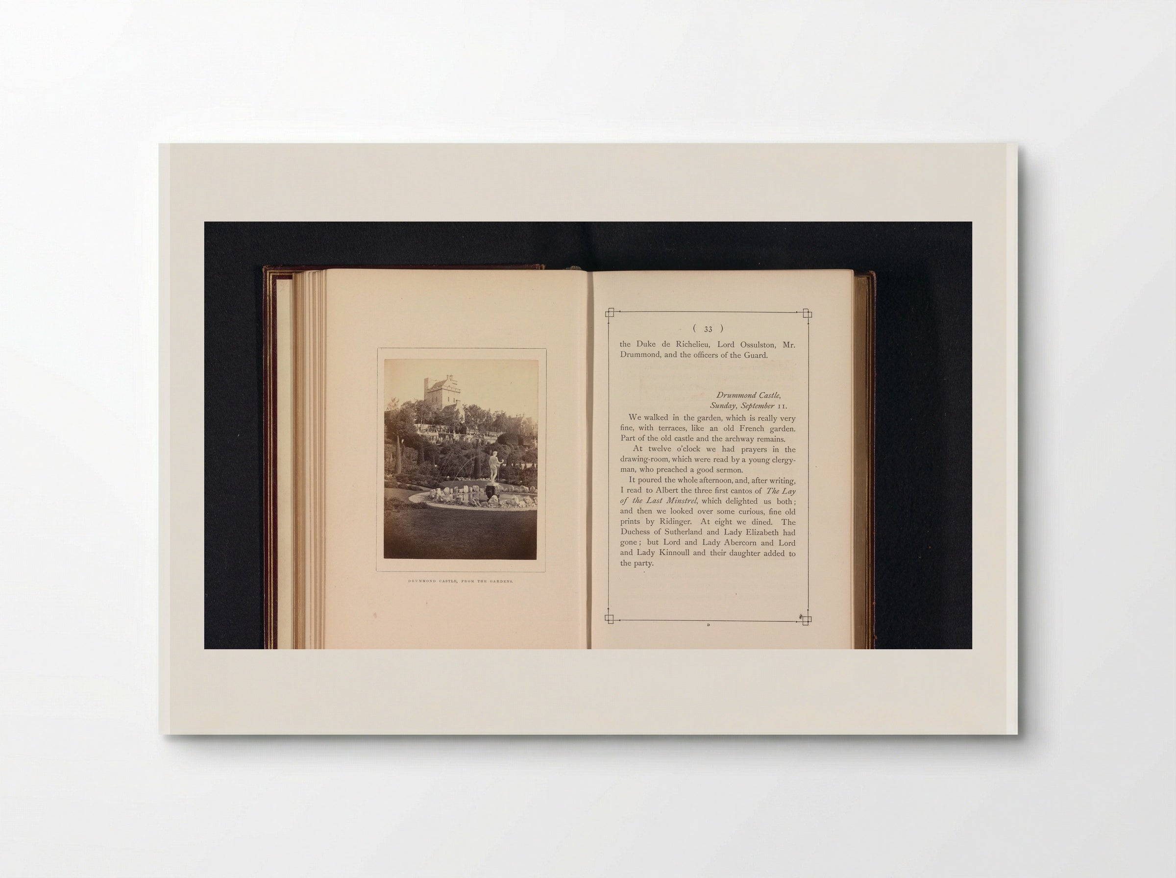 Drummond Castle, from the Gardens - George Washington Wilson - Poster